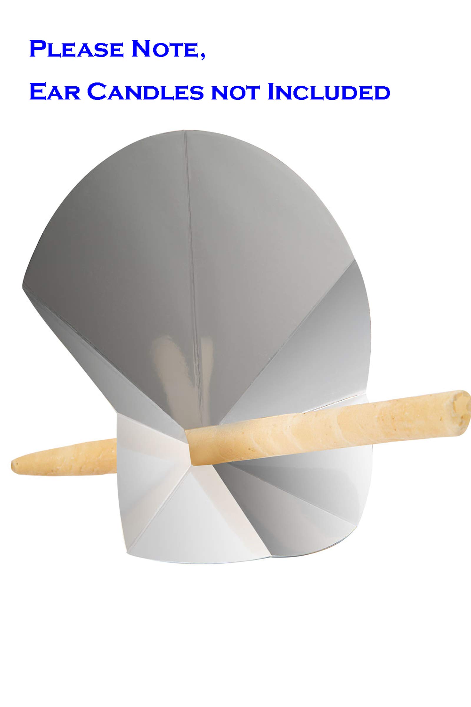Ear Candling Treatment Towel with 20 Protective Discs - Soft Cotton Ear Wax Removal Accessory for Spa & Home Therapy (Ear Candles Not Included)