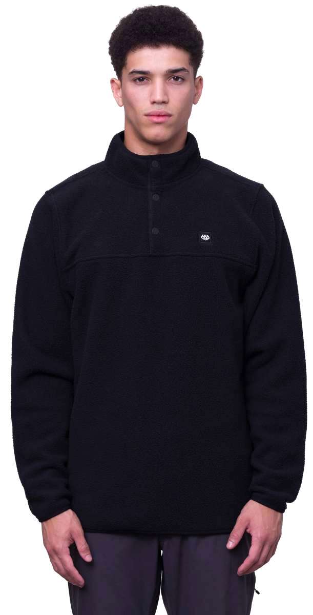 686 Tioga Fleece Pullover Jacket for Men - Warm Winter Fleece Hoodie with Zipper Pockets 2024 - Perfect for Hiking, Camping & Outdoor Activities