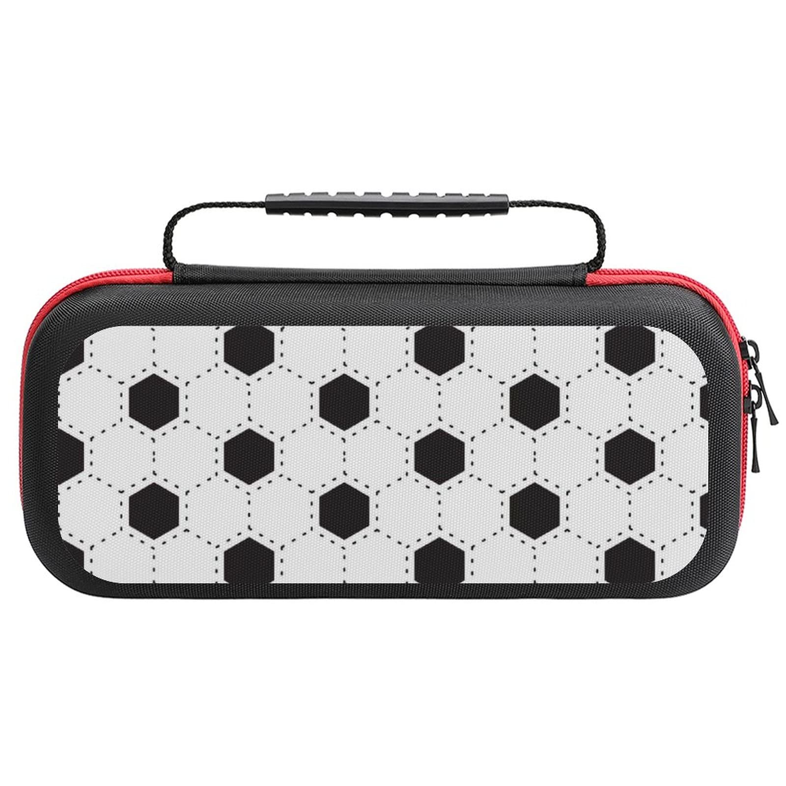 FunnyStar White & Black Nintendo Switch Carrying Case - Durable Protective Shell Storage Handbag for Travel, Commuting & Gaming On-The-Go