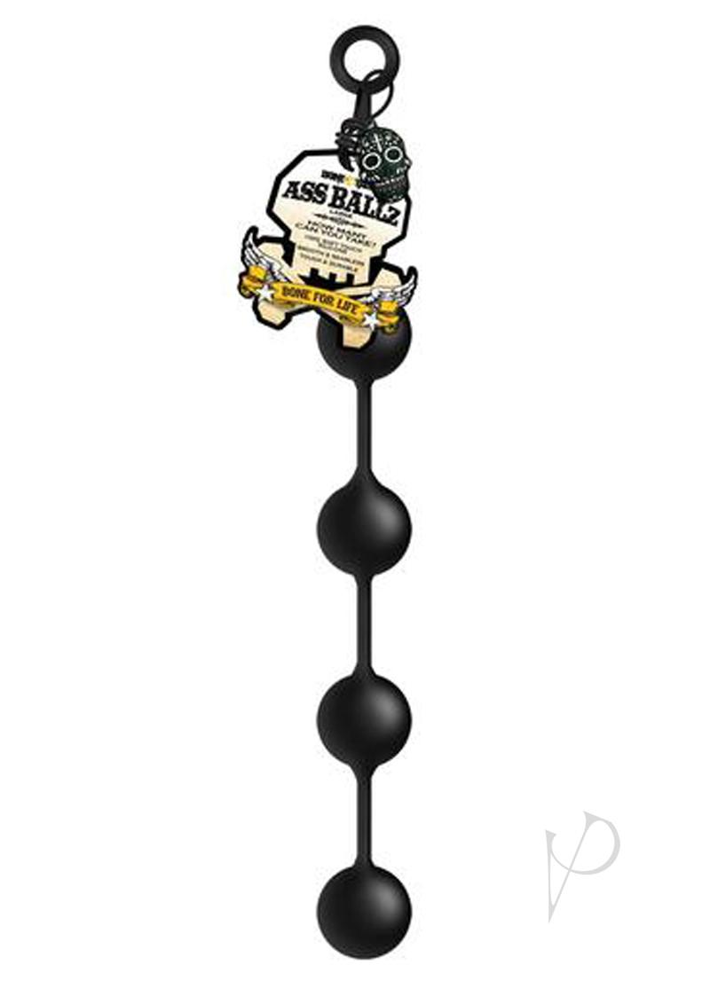 Premium Boneyard Silicone Anal Beads for Men & Women - Large Black Anal Training Kit - Adult Sensual Play & Couples Intimacy Accessories