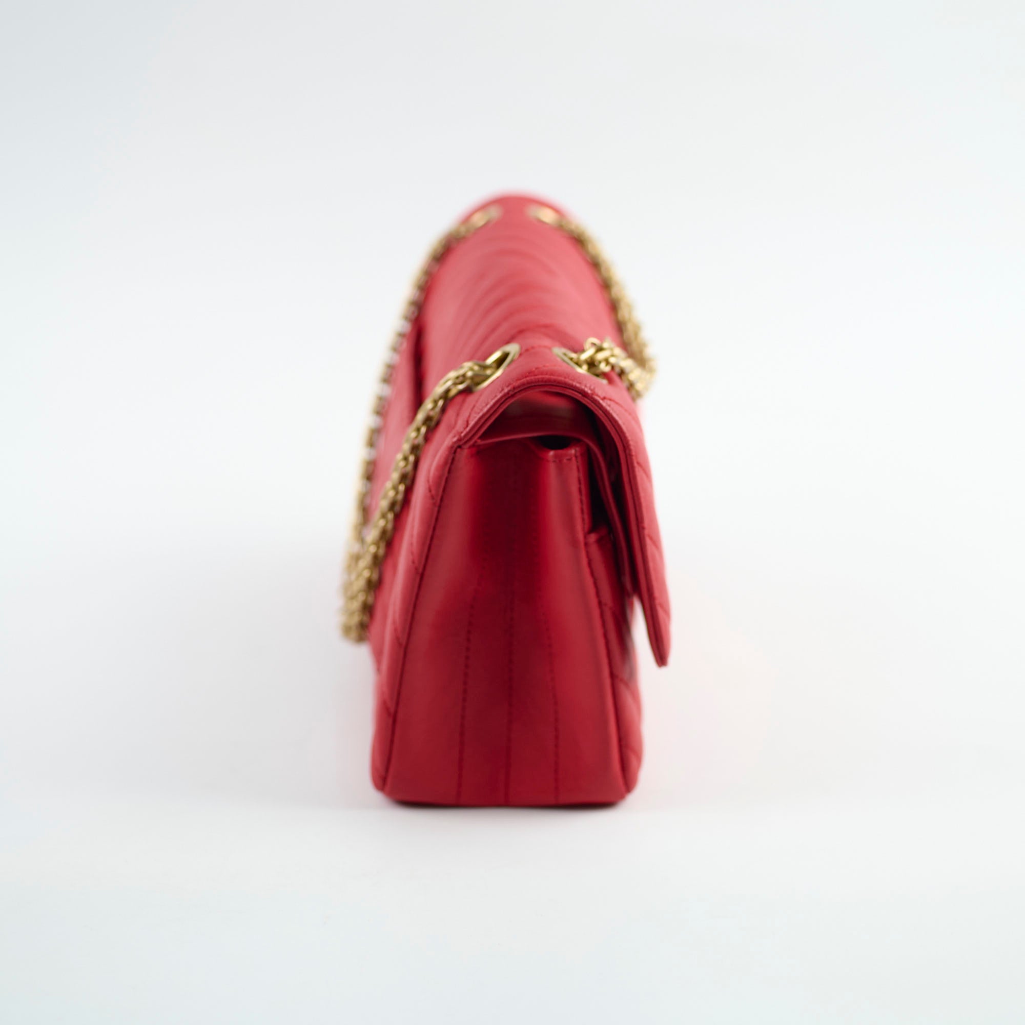 Chanel Reissue 226 Flap Bag in Red Calfskin Leather - Classic 27 Series Handbag for Women | Perfect for Date Night, Office & Special Occasions