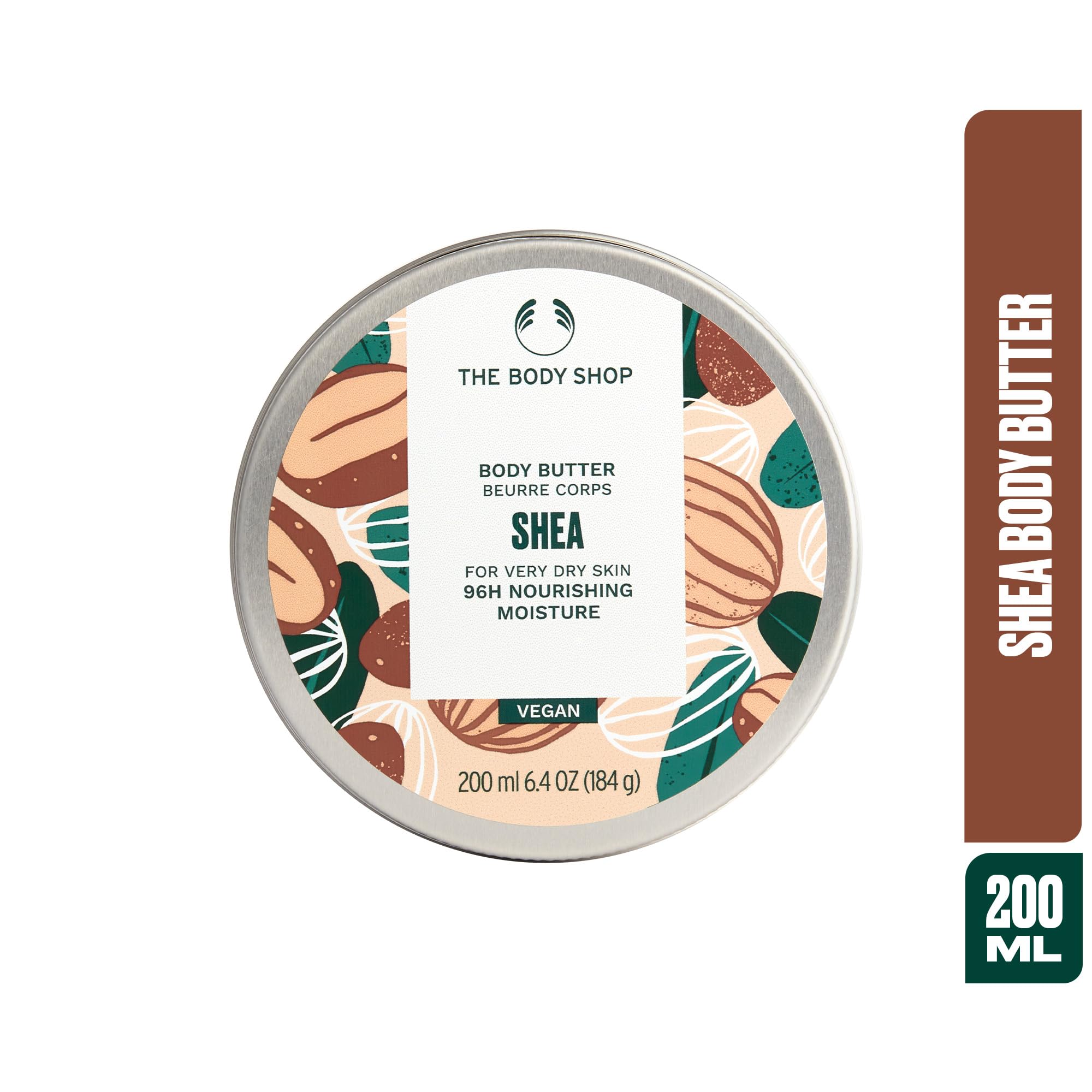 The Body Shop Shea Body Butter for Very Dry Skin – Deep Hydration & Moisturizing Vegan Skincare – 6.4 oz – Perfect for Winter Care & Daily Nourishment