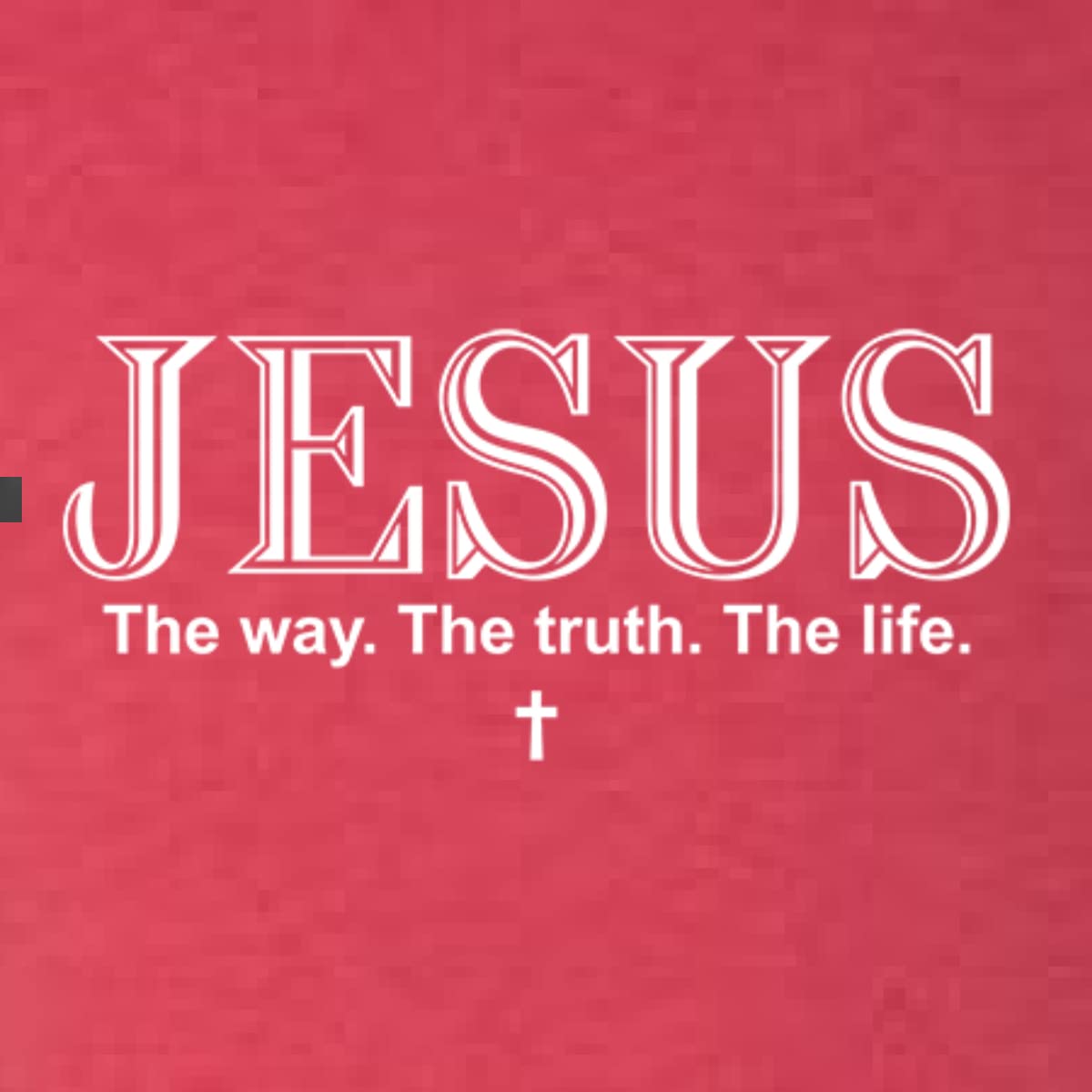 Jesus The Way The Truth The Life Christian Inspirational Tri-Blend Racerback Tank Top - Perfect for Church, Bible Study & Faith-Based Events