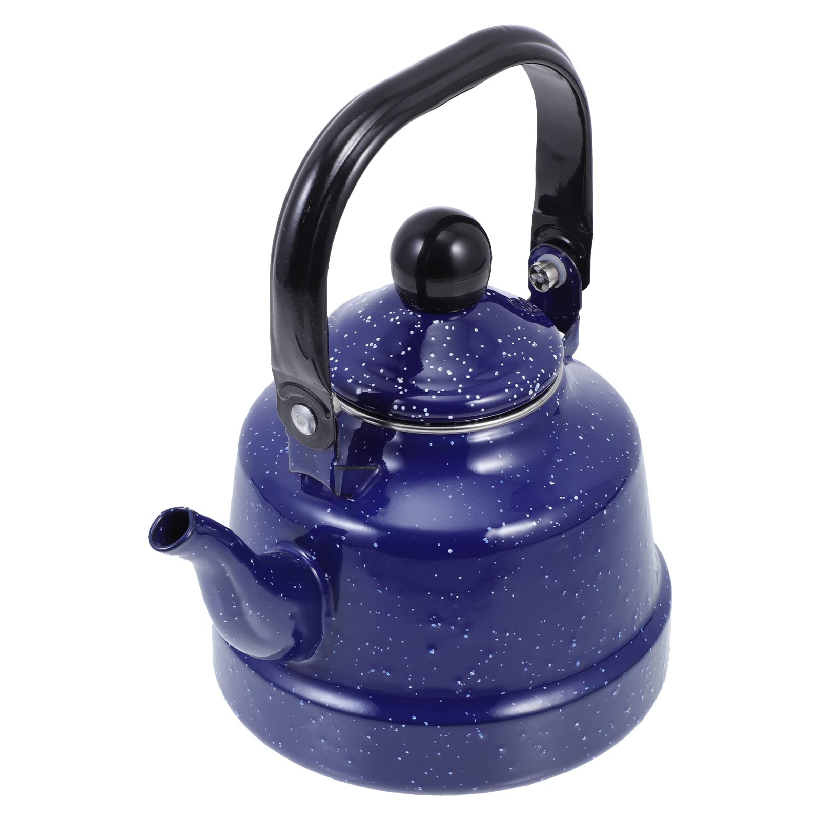 Premium Enameled Turkish Coffee Maker & Insulated Teapot - Stainless Steel Self-Heating Kettle with Mottled Pattern, Japanese Tetsubin Style - Perfect for Home, Office, and Serving Traditional Coffee & Tea Ceremonies