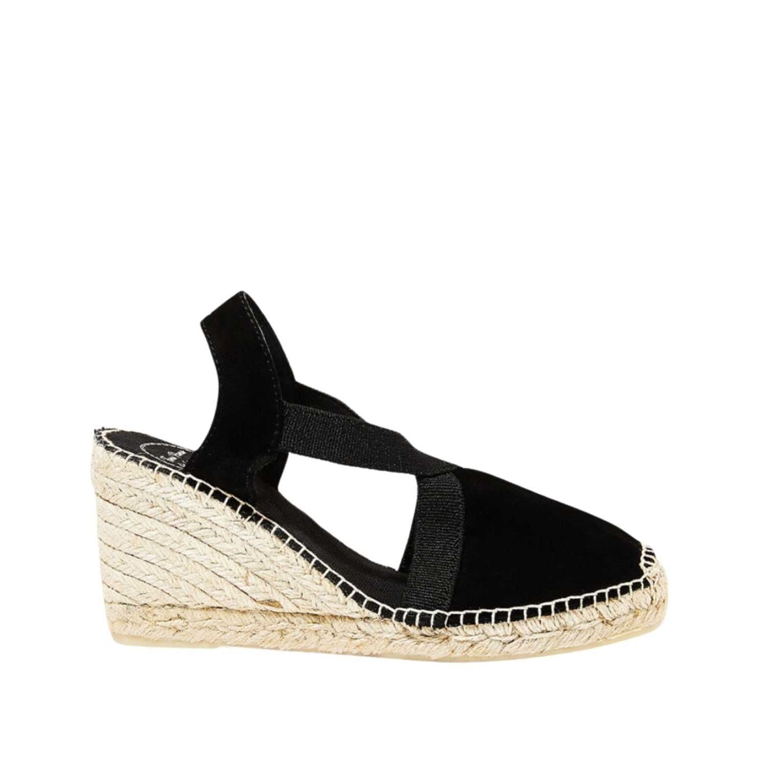 Women's High Heel Suede Leather Wedge Espadrilles - Comfortable Plain Sandals for Party, Wedding & Summer Outfits | Tona 7