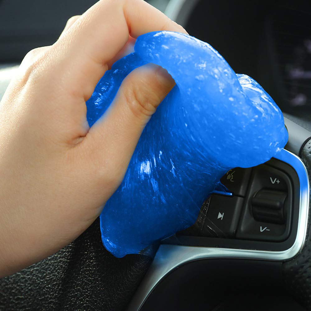 Universal Keyboard Cleaning Gel for PC, Laptop, Tablet - Reusable Dust Remover for Car Vents, Cameras, Printers, Calculators (Blue) - Perfect for Office, Home & Electronics Maintenance
