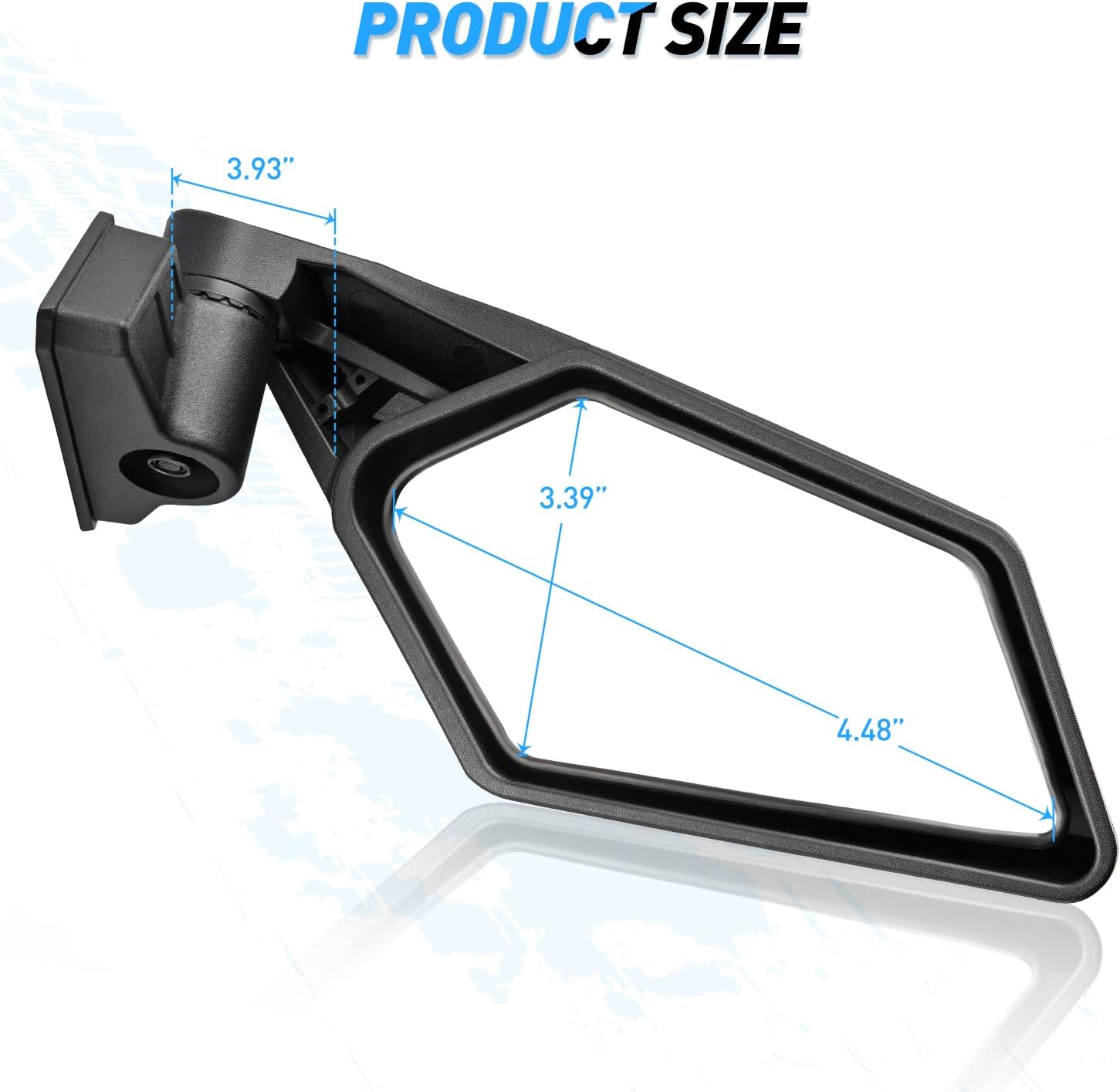 Universal UTV Side Mirrors for 2017-2023 Can Am Maverick X3 & X3 Max X RS/DS/MR/Turbo/R/RR - Durable Off-Road Mirrors for Enhanced Visibility & Safety on Trails
