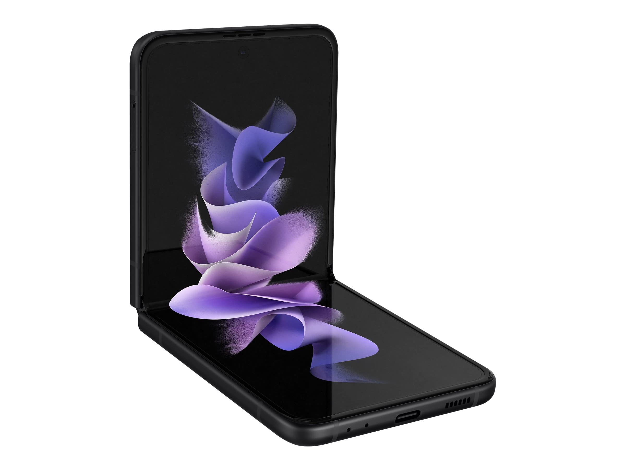 Samsung Galaxy Z Flip3 5G Unlocked Smartphone 128GB - Phantom Black (Renewed) | Compact Foldable Phone for Work, Travel & Everyday Use