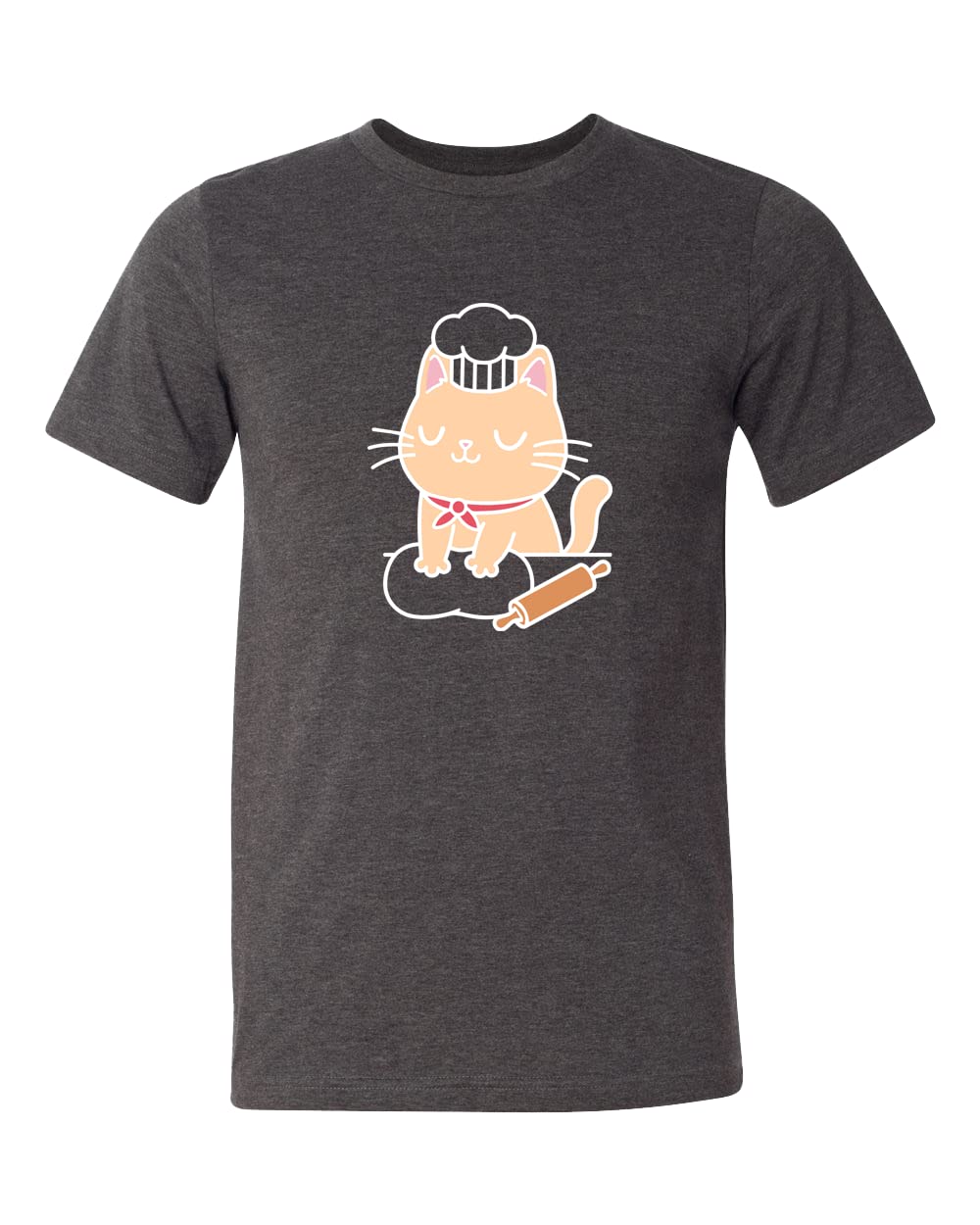 Funny Cat Making Biscuits T-Shirt - Cute Kitty Kneading Baking Shirt for Cat Lovers | Perfect Gift for Bakers & Pet Owners
