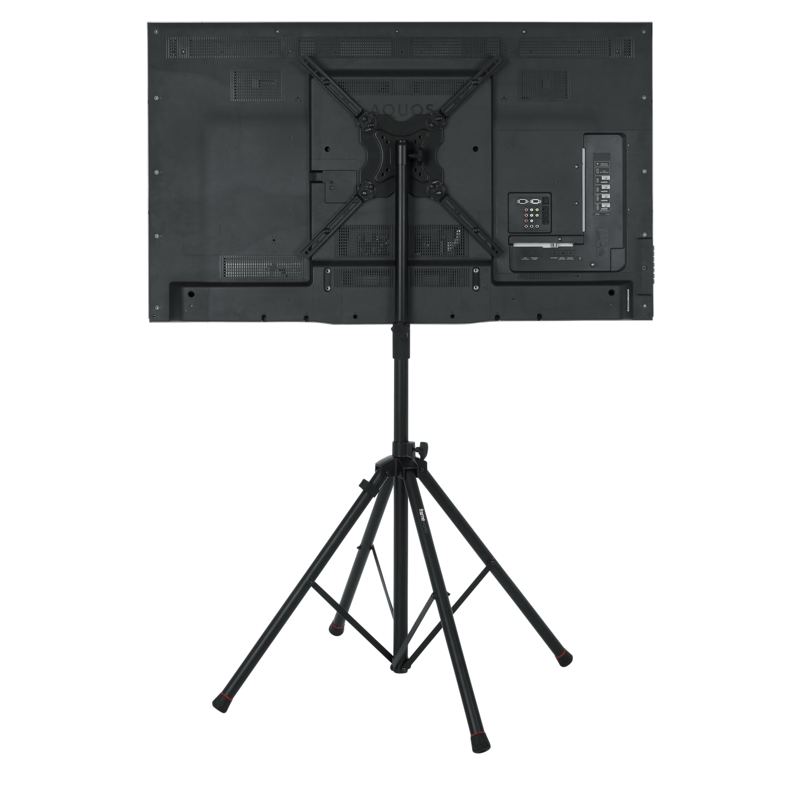 Gator Frameworks Deluxe Adjustable Quadpod TV Stand for 65