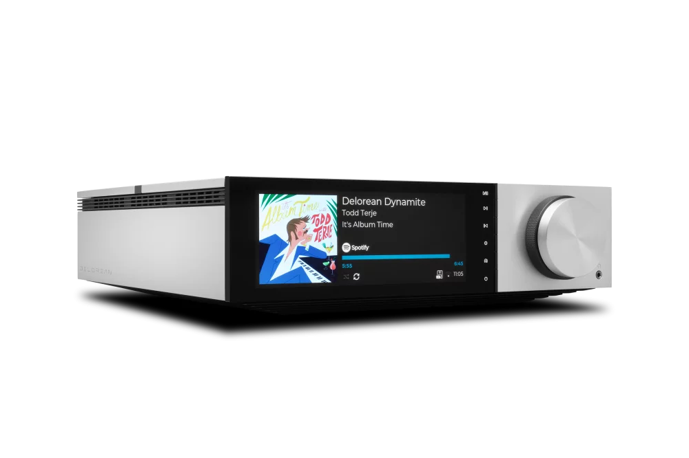 Cambridge Audio Evo 150 DeLorean Edition All-In-One HiFi Music Player - Premium Wireless Streaming System for Home Audio & Vinyl Records - Perfect for Living Room, Home Theater & Music Studio Setup