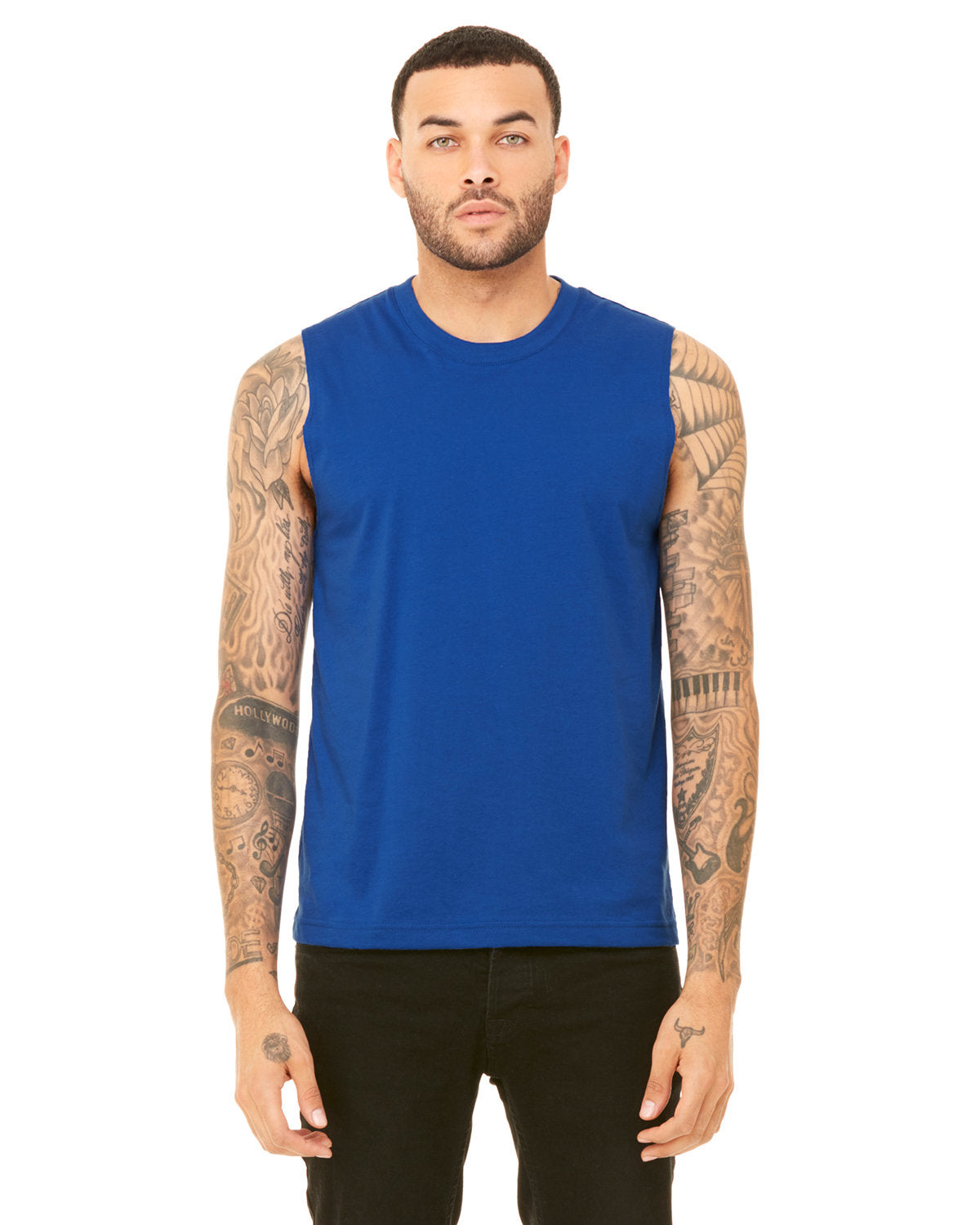 Bella + Canvas 3483 Unisex Jersey Muscle Tank - Soft Cotton Spaghetti Strap Sleeveless Shirt for Gym, Workout & Summer Fashion