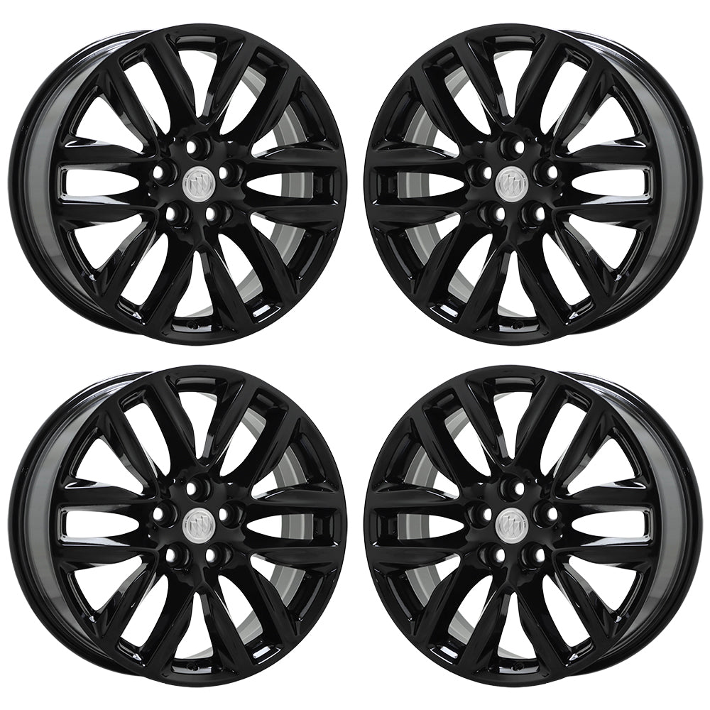 19 Buick Envision Gloss Black OEM Factory Wheels Rims Set 4152 - Perfect Replacement for Luxury SUV Styling & Performance Upgrade