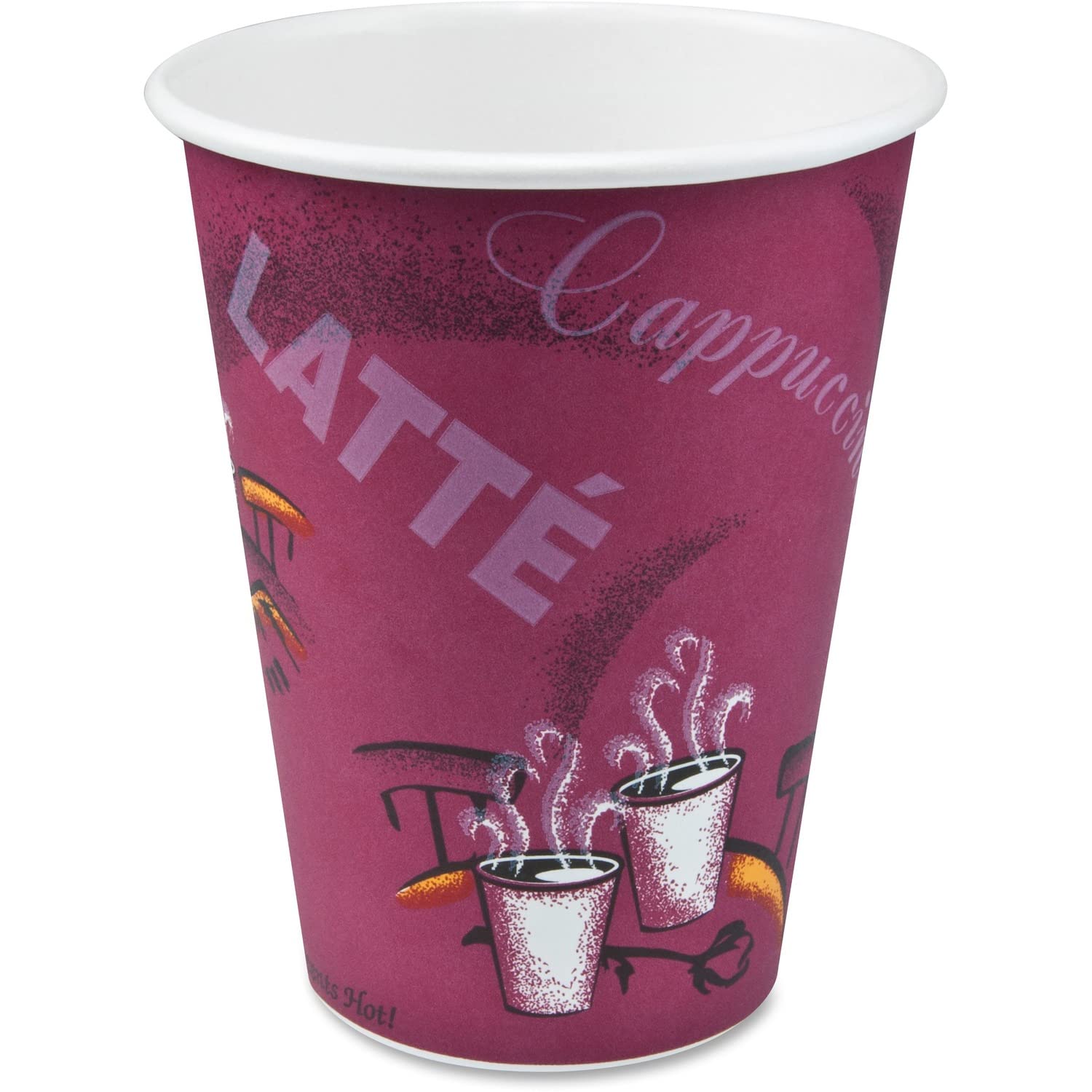 Eco-Friendly Disposable Paper Cups - 12oz Solo Bistro Design Cups for Coffee, Tea & Cold Drinks | Perfect for Parties, Picnics, Offices & Cafes | Biodegradable & Leak-Proof