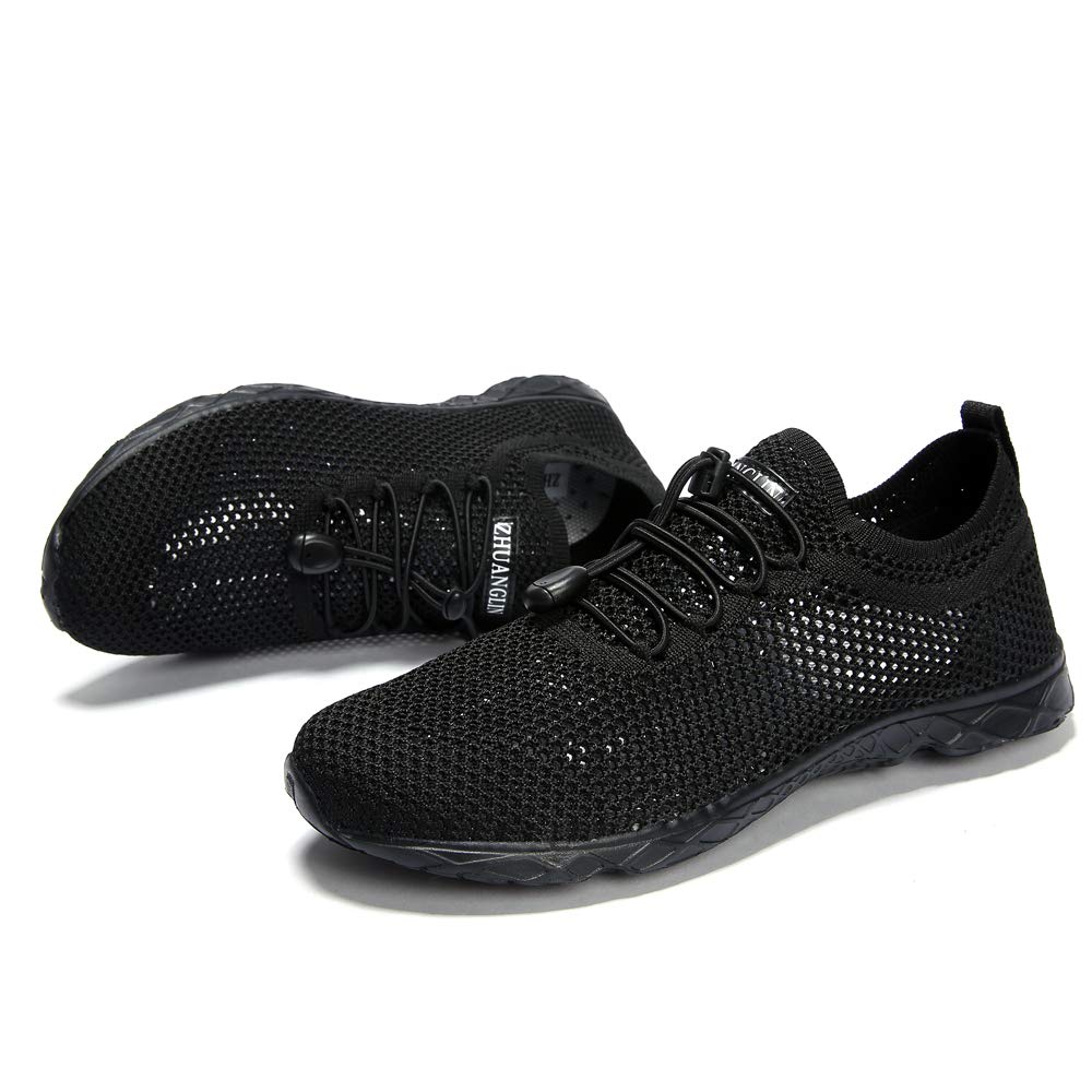 Men's Quick Drying Aqua Water Shoes - Lightweight Swim Shoes for Beach, Pool, Surfing & Water Sports | Non-Slip Barefoot Walking Shoes