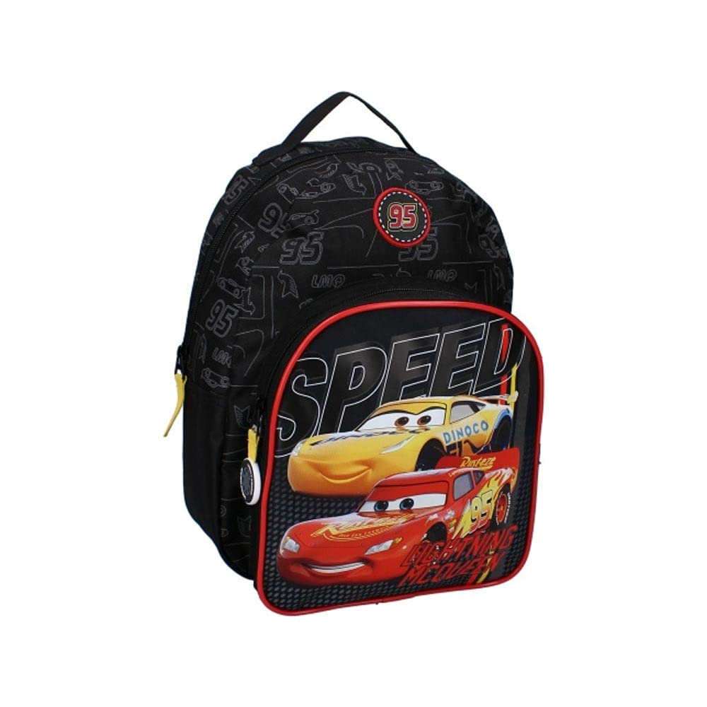 Vadobag Disney Cars Themed Unisex Adult Backpack - 31cm Red Ride in Style Backpack for School, Travel & Everyday Use