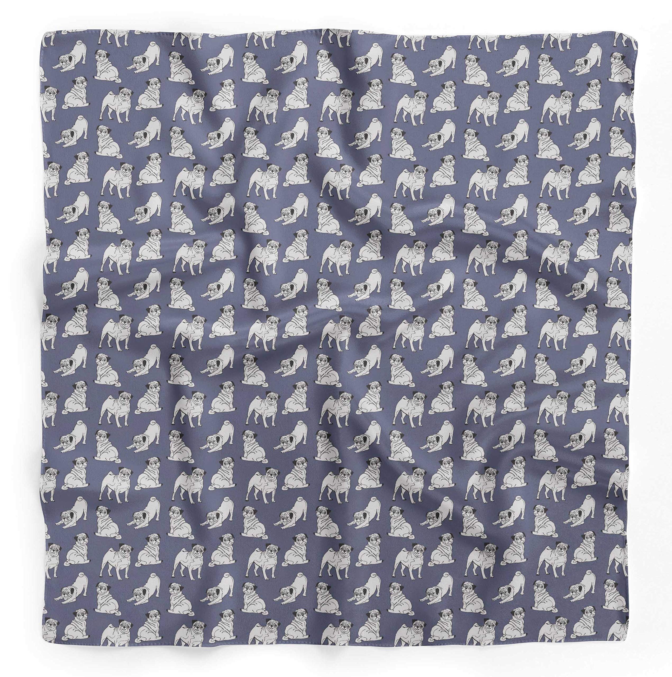 Bimba Pure Silk Printed Head Bandanas & Neck Scarves for Women - Soft Summer Fashion Accessories for Hair Ties, Beach Outfits, and Outdoor Activities