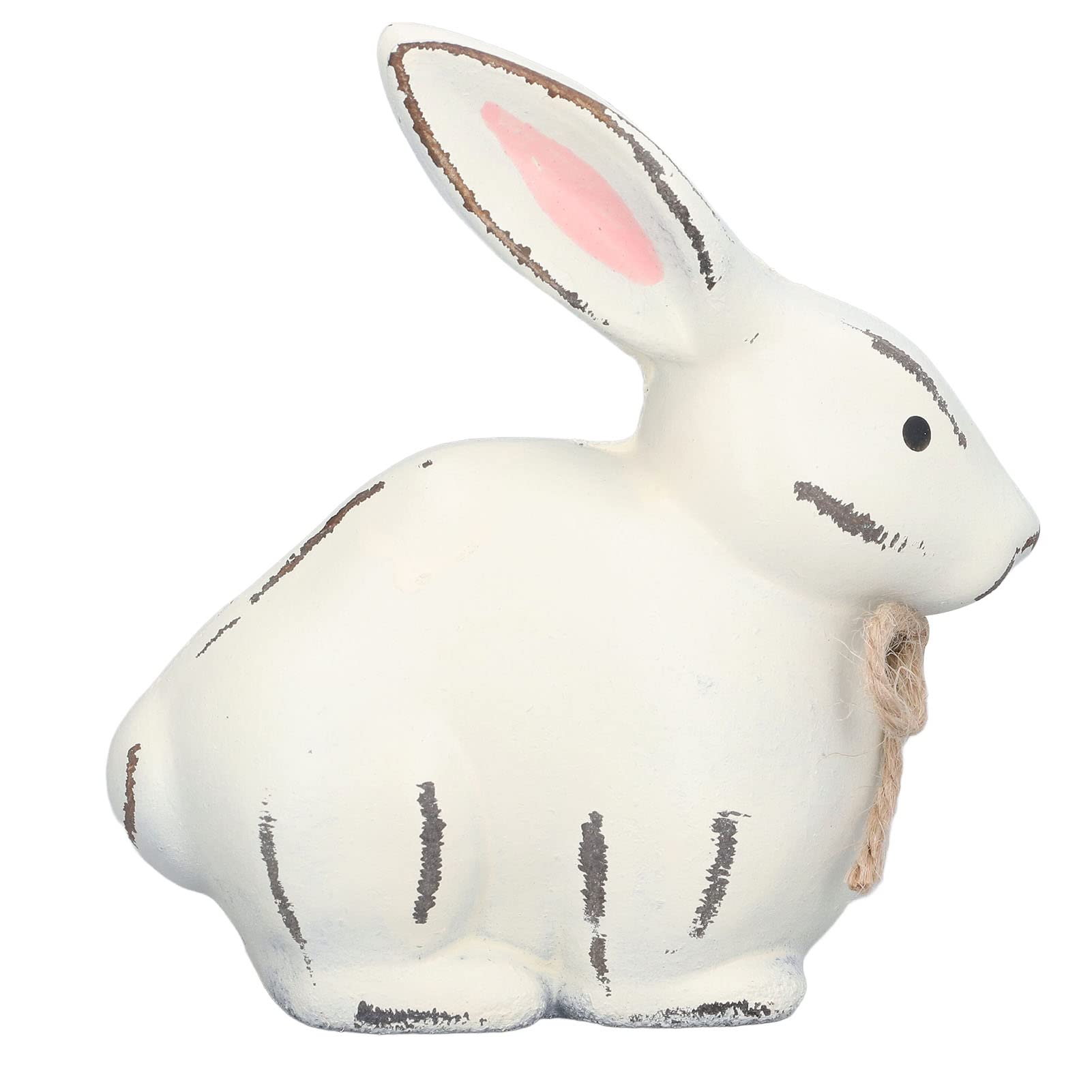 Easter Rabbit Statue - Rustic Garden Decor, Durable Density Board Standing Sculpture for Outdoor & Indoor Decoration - Perfect for Easter, Spring, and Home Decor