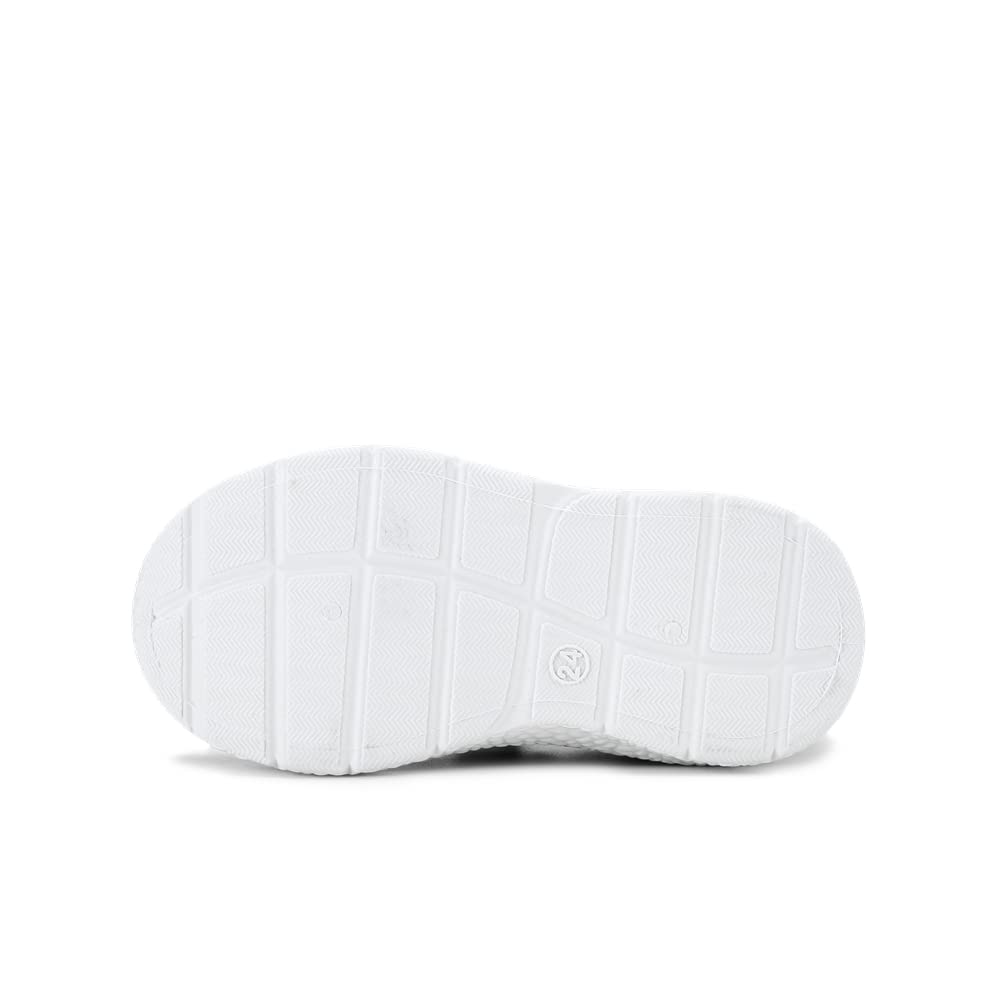 **Mallofusa Toddler Running Shoes for Boys & Girls - Lightweight Breathable Sneakers with Washable Strap - Athletic Tennis Shoes for Kids Running & Walking (Black/White, Size 7) - Perfect for Playground, School & Daily Activities**