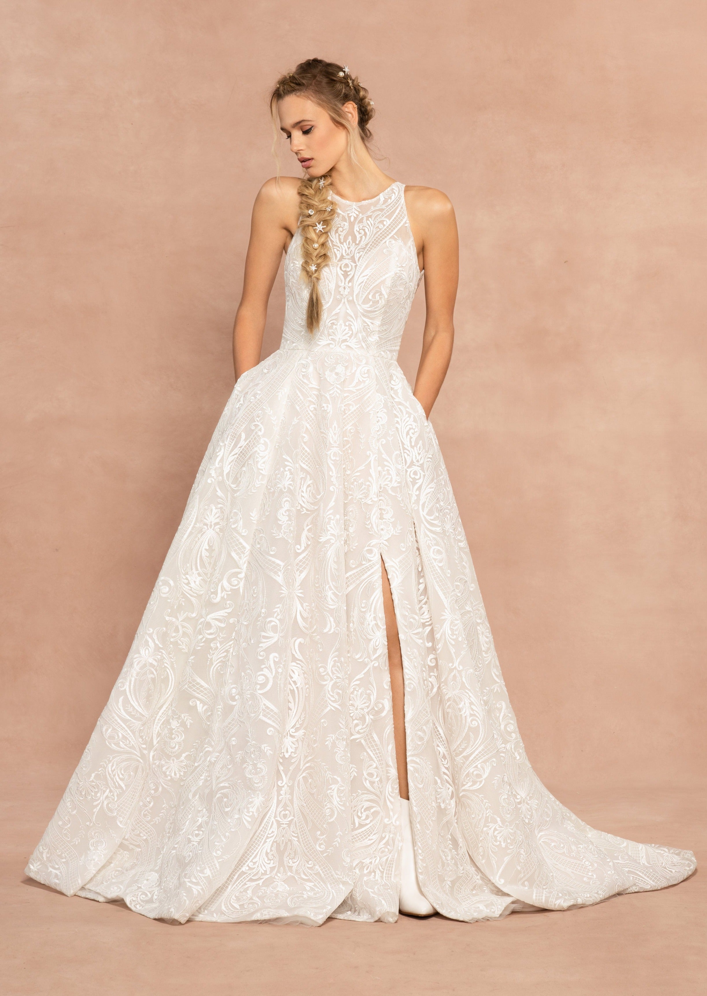 Hayley Paige Suki Sample Gown - Elegant Wedding Dress for Brides | Perfect for Beach, Garden & Formal Weddings