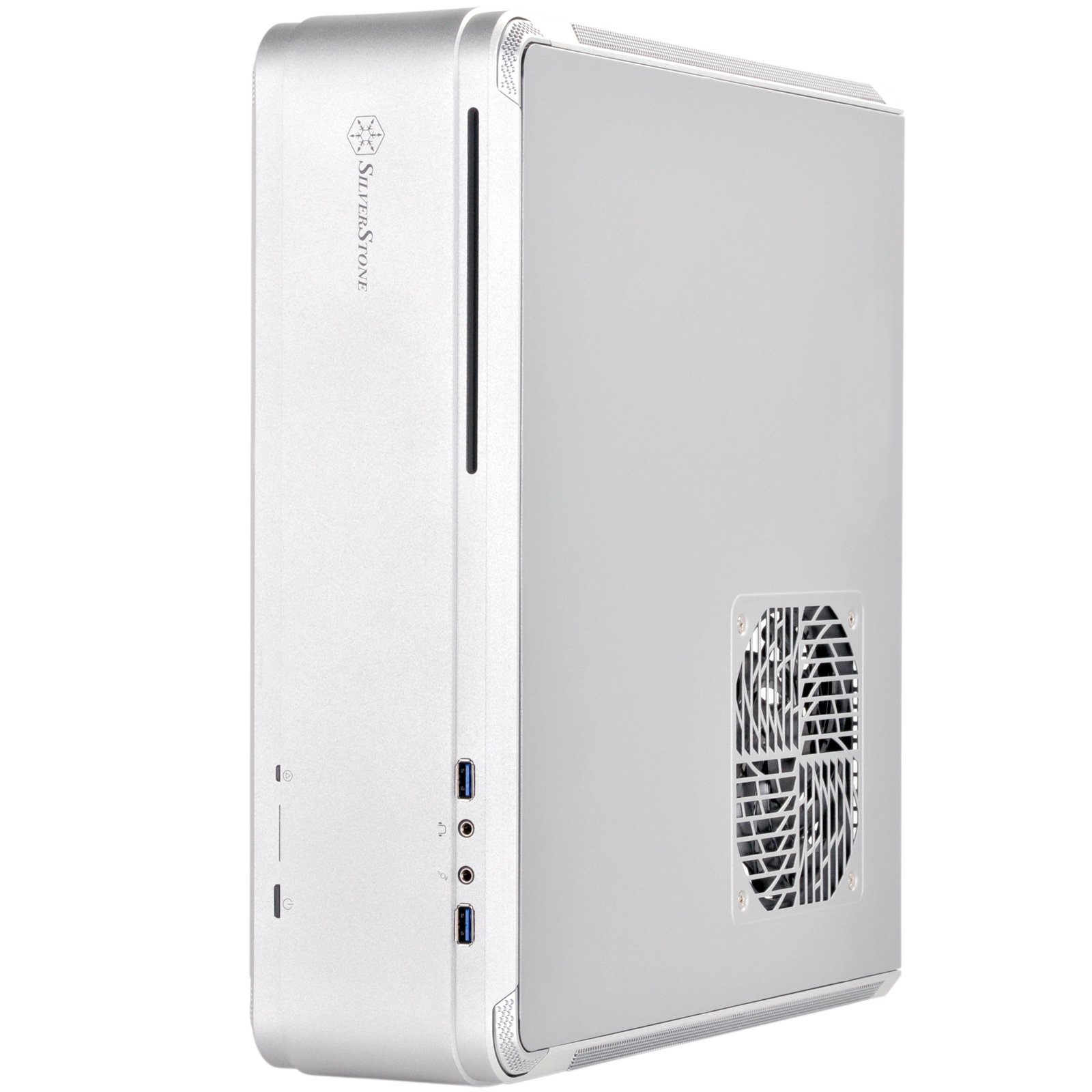 SilverStone FTZ01S Aluminum Mini-ITX/DTX SFX PC Case with PCI-E Riser & Low Profile Fans - Compact Gaming & Home Theater Computer Case for Small Spaces