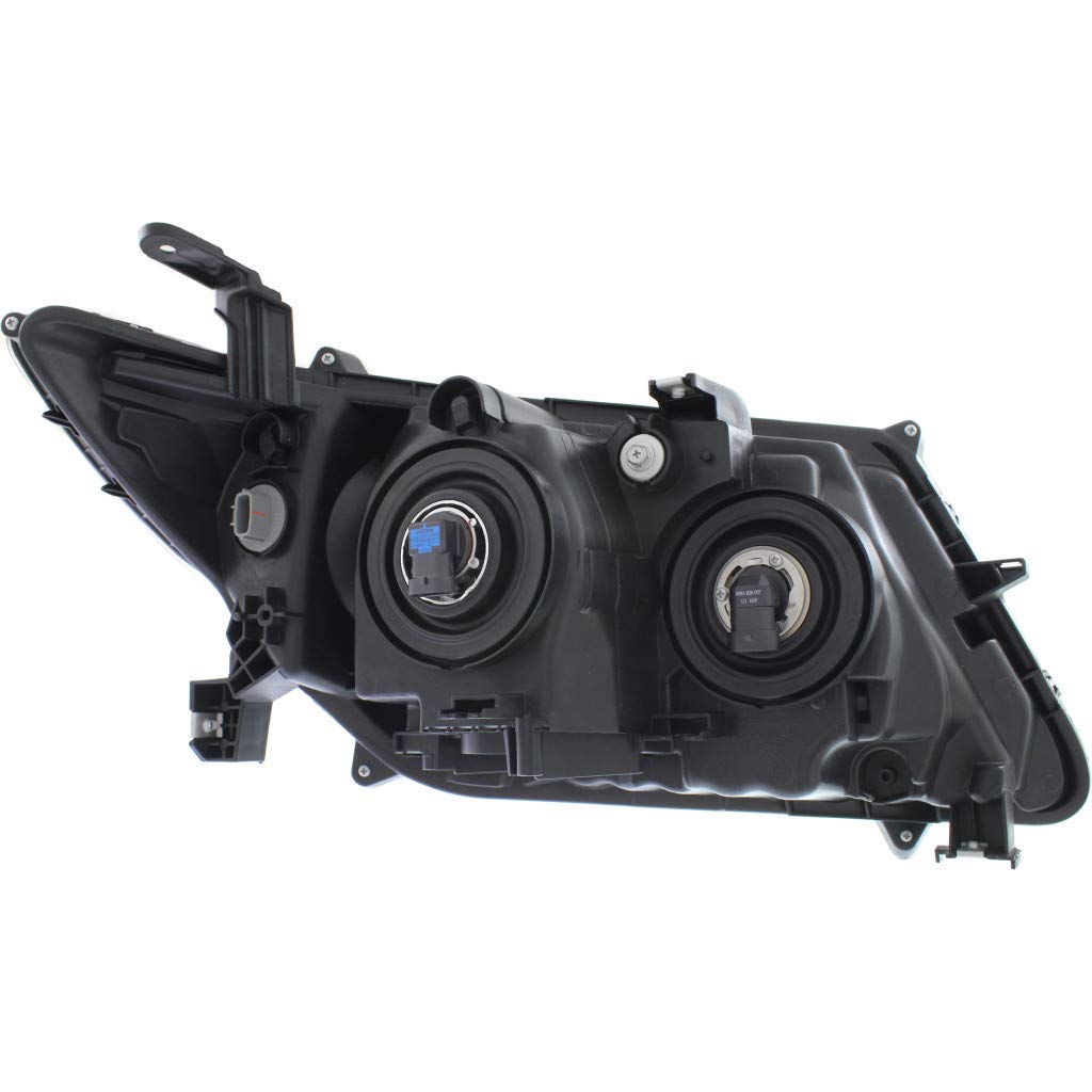 2014-2017 Honda Odyssey Driver Side Headlight Assembly - DOT Certified Replacement (Black Housing with Bulbs) - Perfect for Night Driving & Foggy Conditions