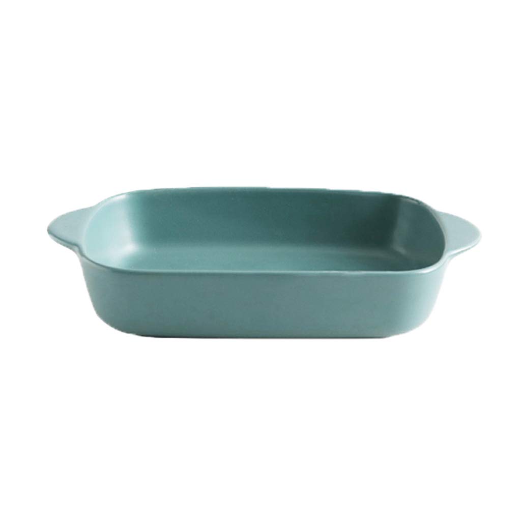 Multifunctional Ceramic Baking Dish - Rectangular Cheese Baked Rice Bowl for Oven & Microwave | Perfect for Casseroles, Lasagna & Meal Prep | Durable Porcelain Cookware for Home & Restaurant Use