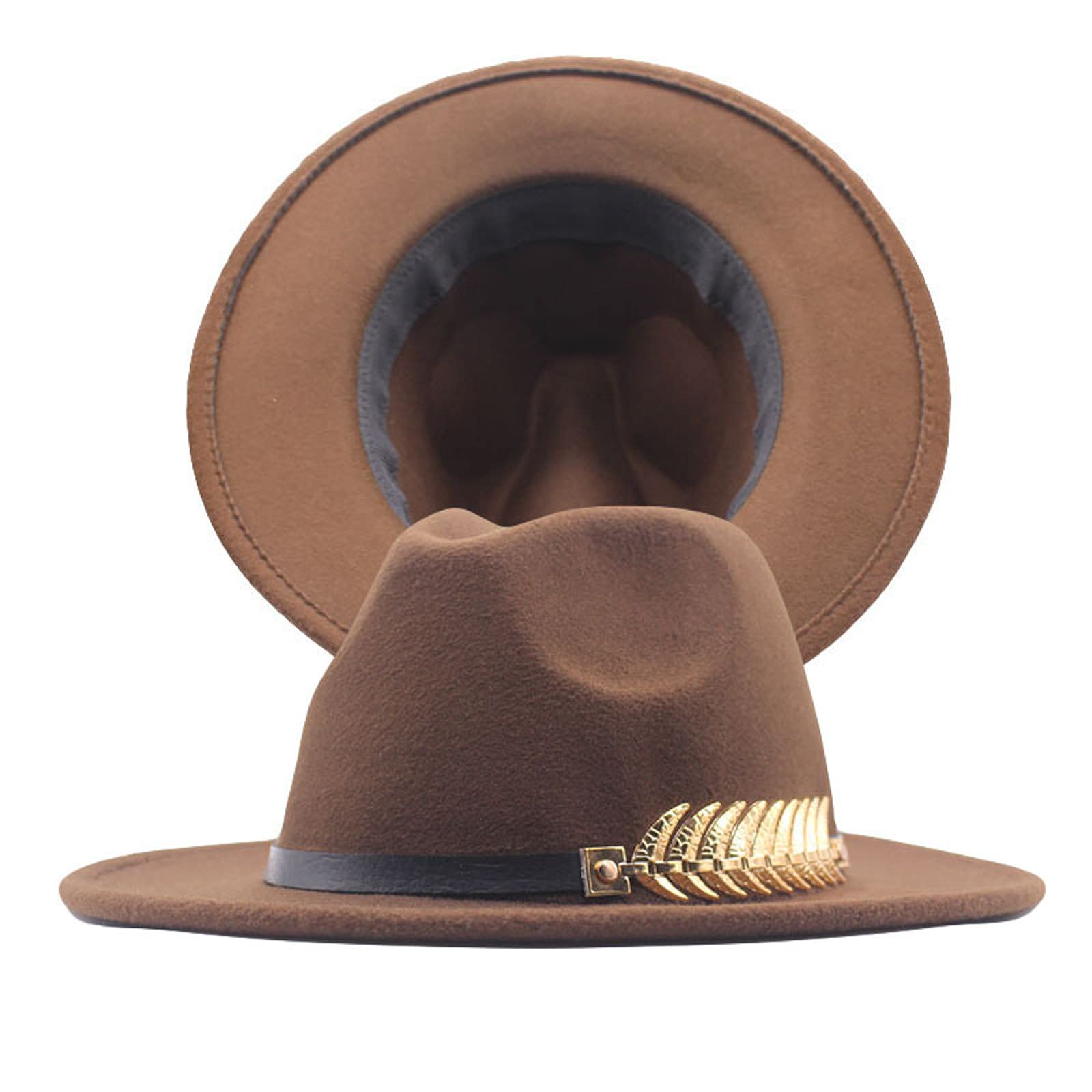 Stylish Women's Panama Fedora Hat - Classic Wide Brim Floppy Buckle Hat for Summer, Wool Baseball Cap for Men & Women - Perfect for Beach, Travel, and Outdoor Activities