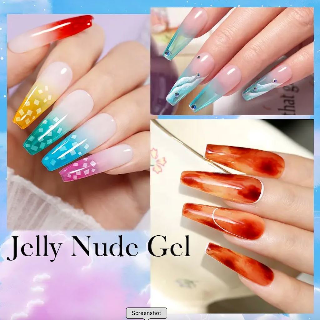 Born Pretty Jelly Nude Gel Polish - 15ml Long Lasting Nail Lacquer for Natural Nails | Perfect for Everyday Wear, Office, and Special Occasions