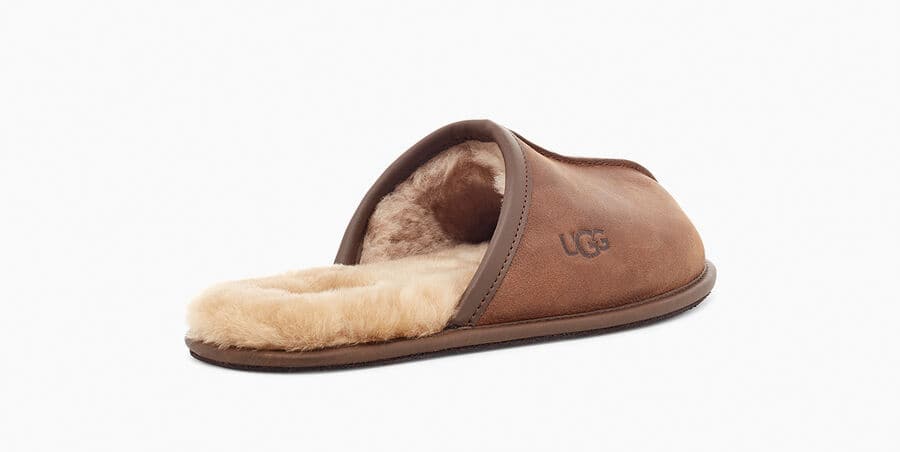 Premium Scuff Leather Slippers for Men & Women - Soft Indoor/Outdoor House Shoes - Perfect for Home, Lounge & Backyard Comfort