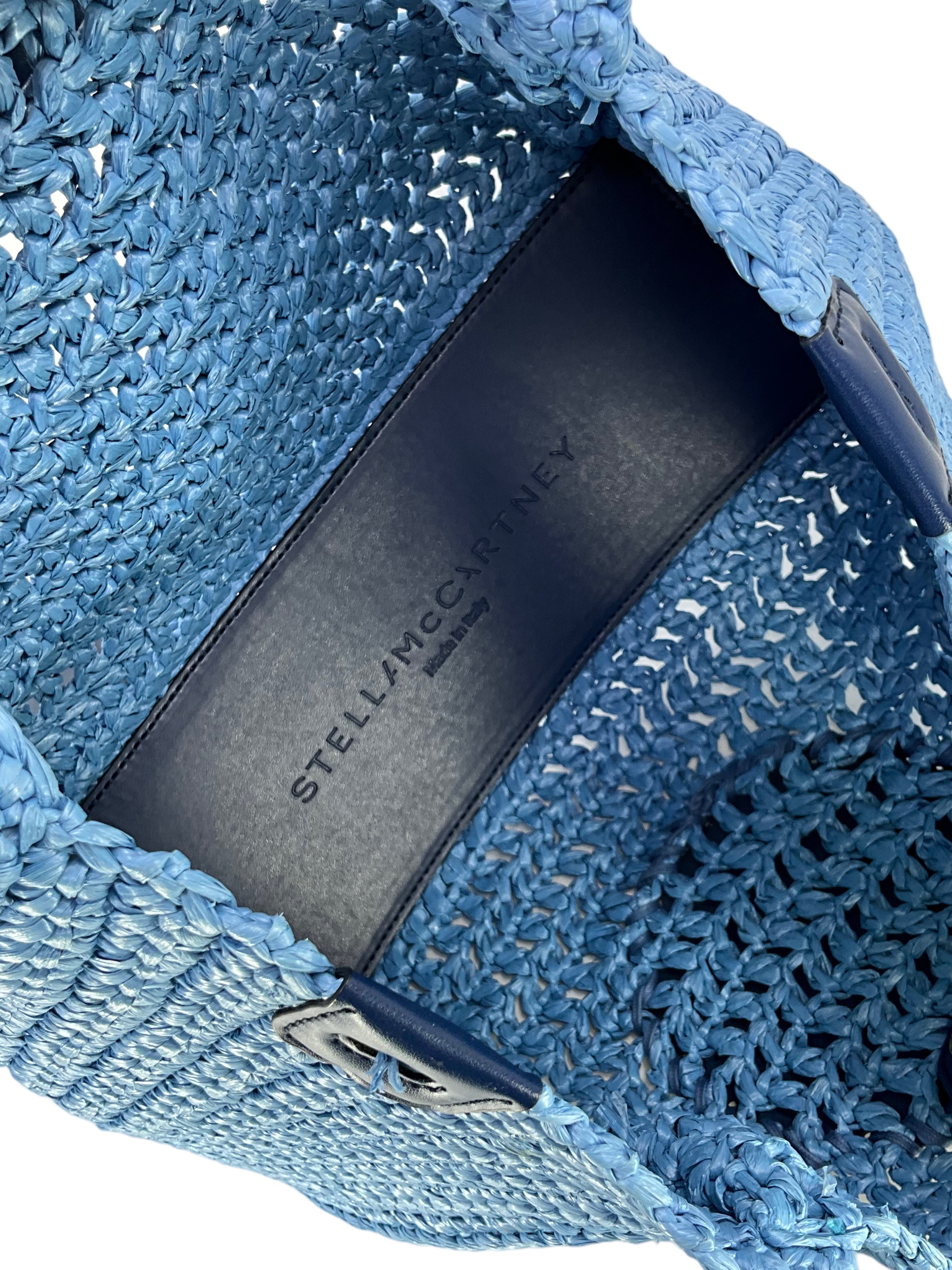 Stella Embroidered Logo Raffia Tote Bag - Stylish Summer Beach Bag for Women, Perfect for Vacation, Shopping & Outdoor Activities