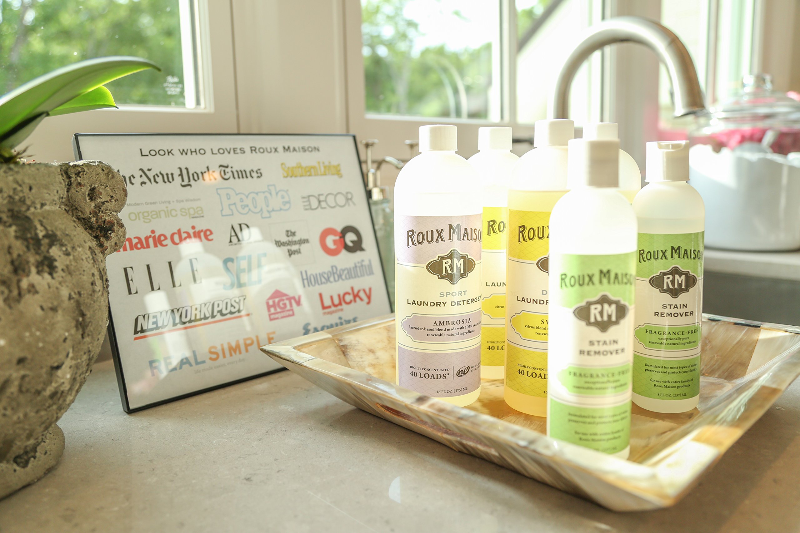 All-Natural HE Laundry Detergent | Fragrance-Free Odor Eliminator | 16oz Bottle (40 Machine Loads/80+ Hand Washes) - Perfect for Sensitive Skin & Baby Clothes