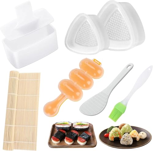 7pcs White Onigiri Mold