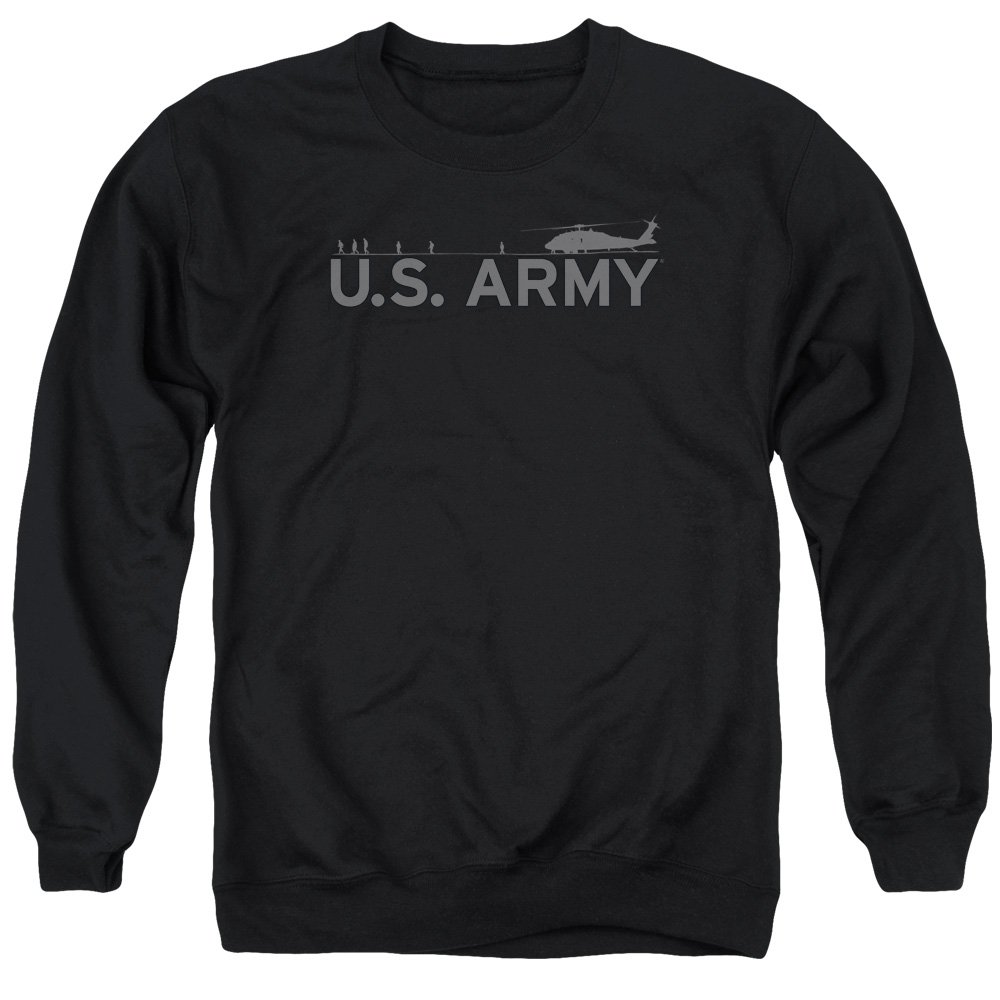 Army Helicopter Print Unisex Crewneck Sweatshirt for Men & Women - Casual Streetwear, Military Inspired Fashion, Gift for Aviation Enthusiasts