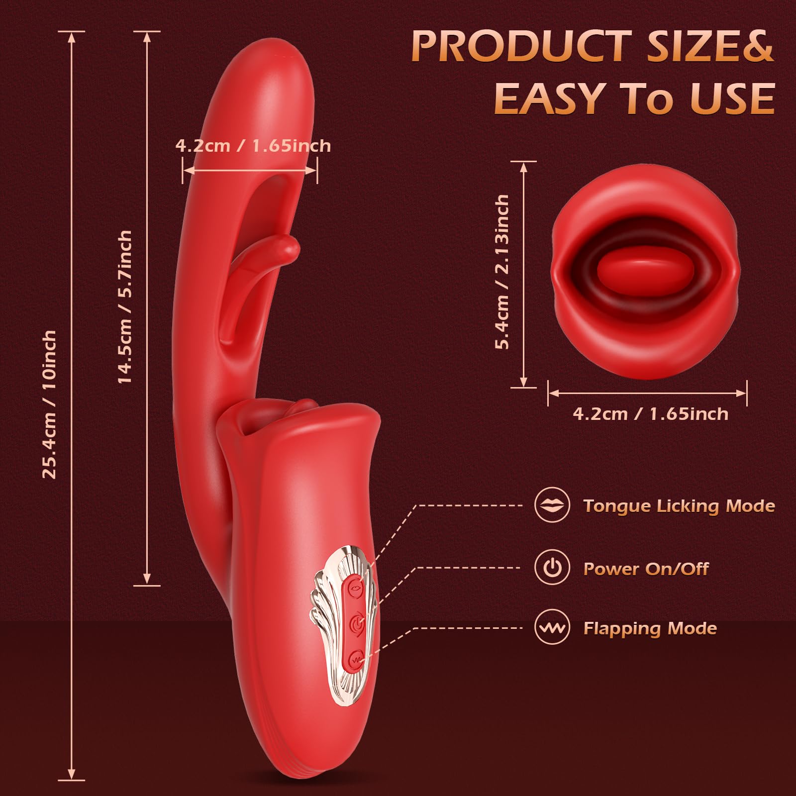 Premium Rose Vibrator for Women - APP & Remote Control G Spot & Clitoral Stimulator with 9 Licking/Sucking Modes - Perfect for Couples Play, Solo Pleasure & Sensual Massage