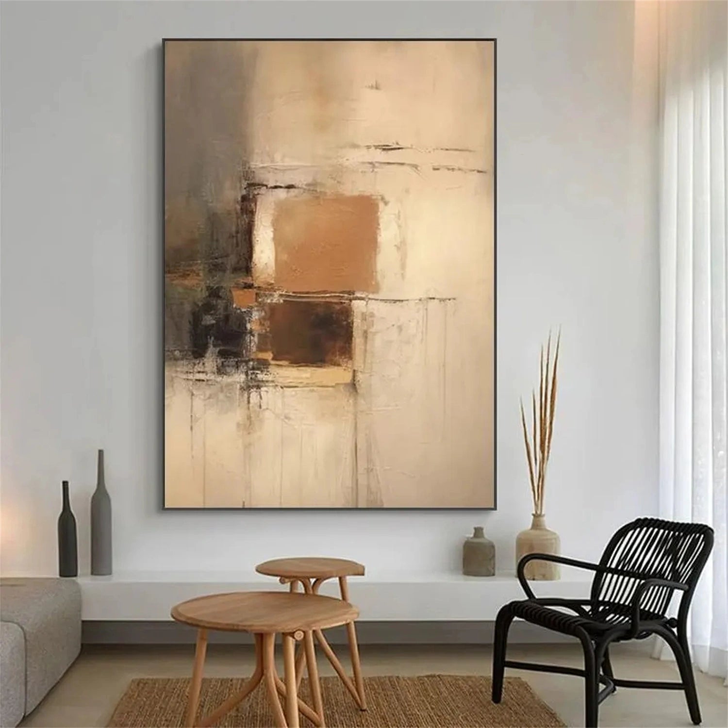 Abstract Painting #AB 273 - Modern Wall Art for Home & Office Decor | Large Canvas Artwork for Living Room, Bedroom, or Workspace