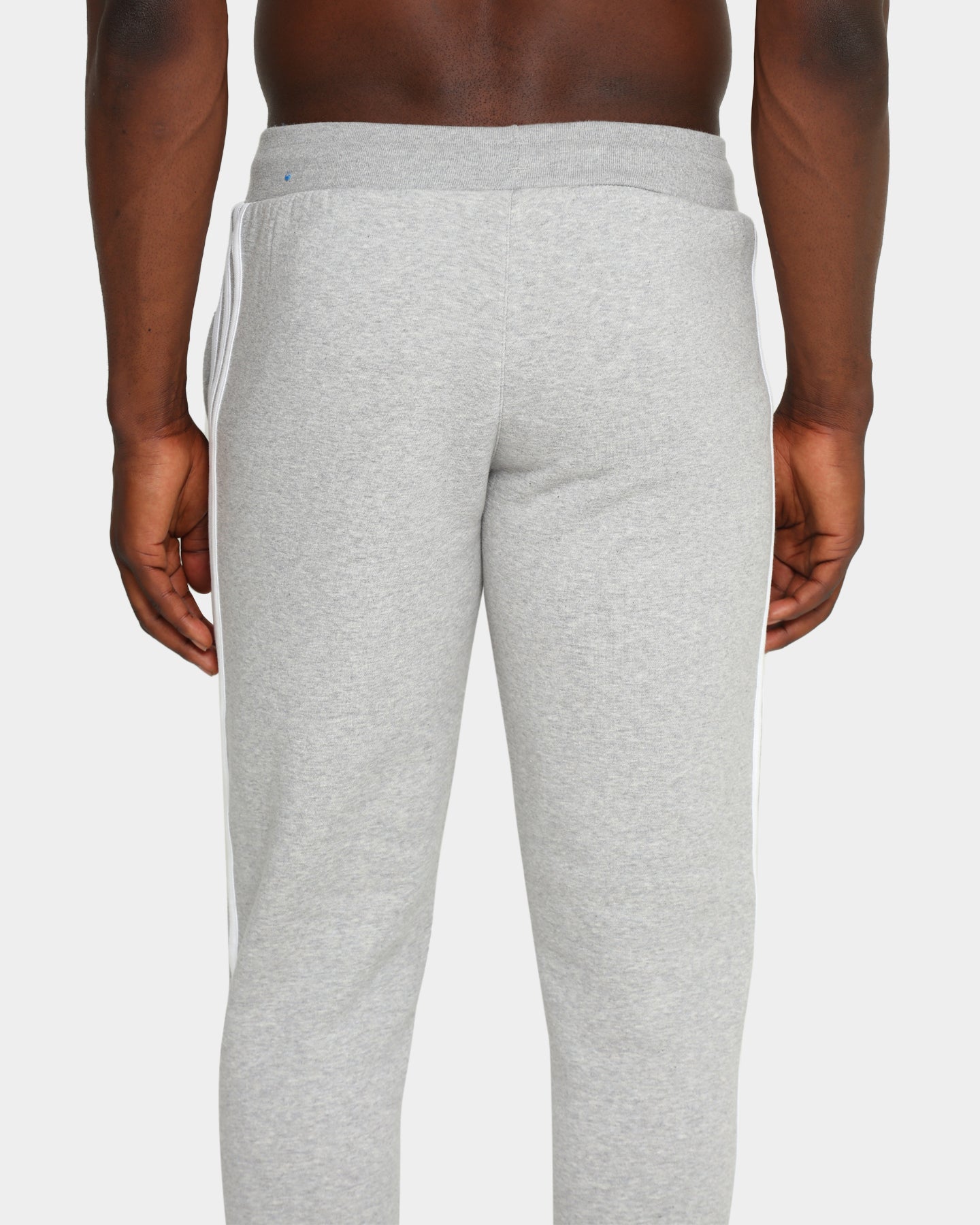 Adidas 3 Stripes Sweatpants for Men - Grey Heather Athletic Joggers | Gym Workout & Casual Lounge Wear