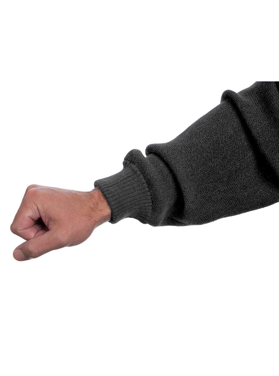 Premium Men's Polo Pullover Sweater - 100% Baby Alpaca Wool - Soft & Warm Winter Knitwear for Casual & Business Wear
