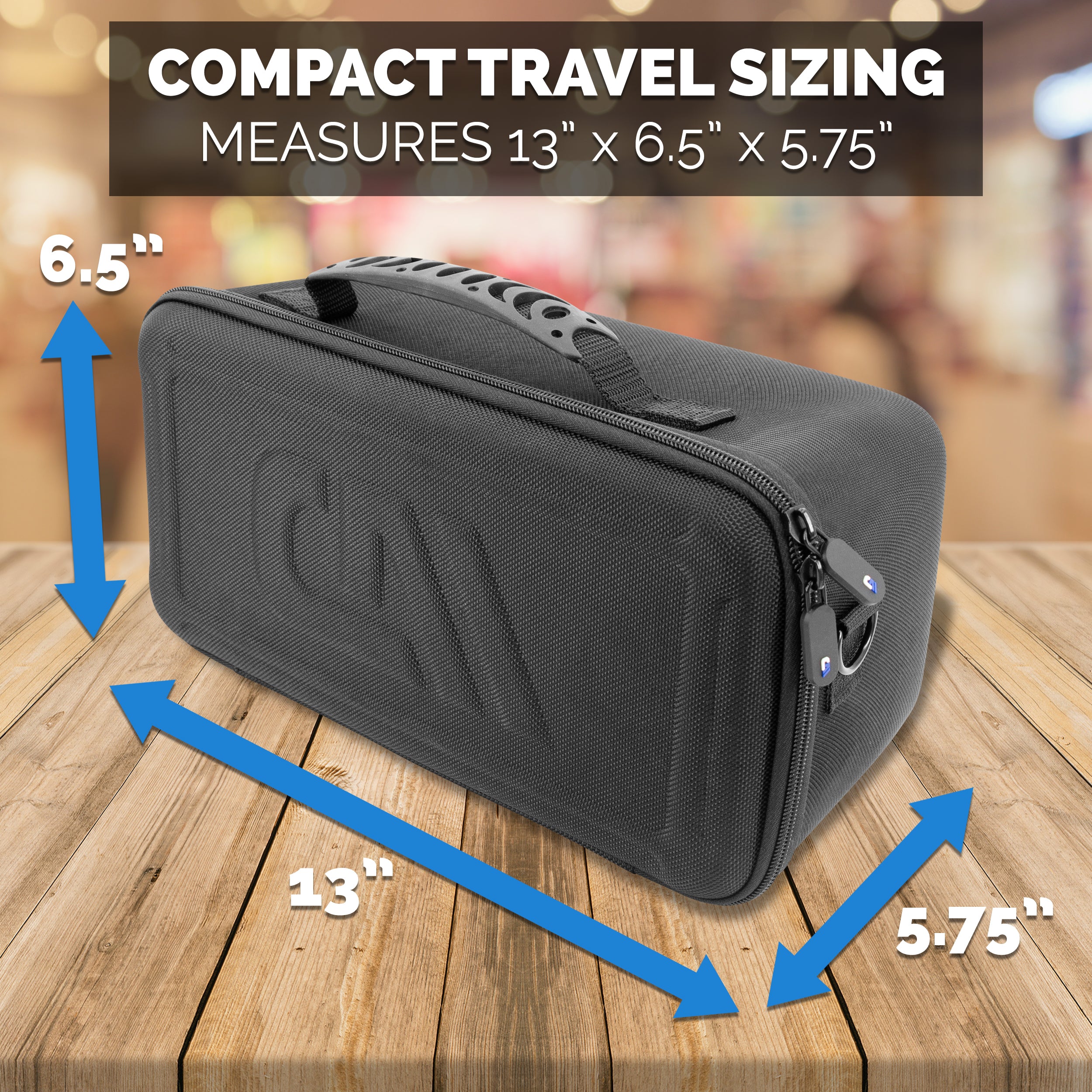 CASEMATIX Travel Carrying Case for Meeting Owl 3, 2, Standard & Pro - Protective Storage for 360 Video Conference Camera Accessories - Perfect for Business Travel & Office Meetings