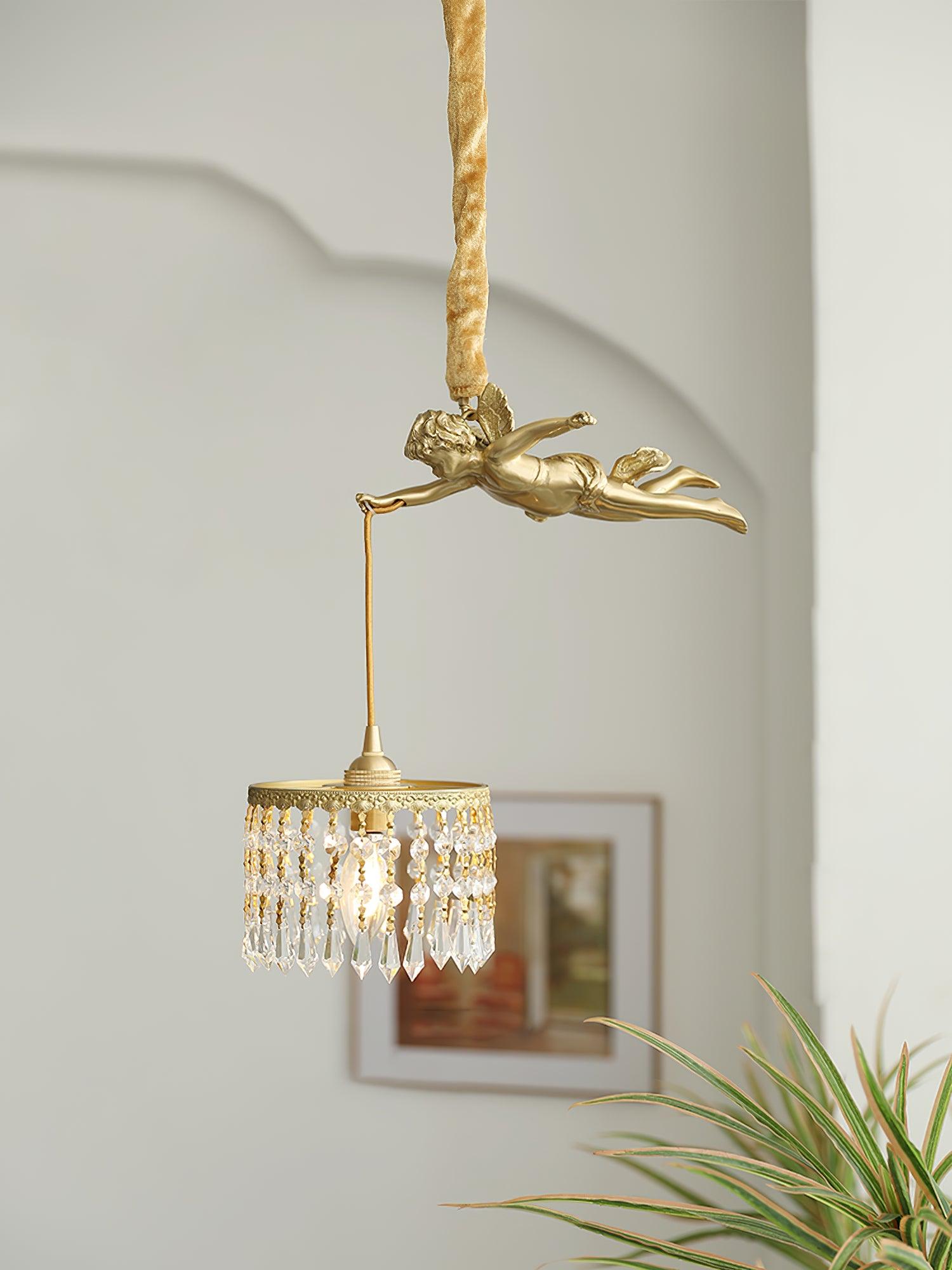 Angel Pendant Light - Elegant Ceiling Chandelier for Bedroom, Dining Room & Living Room Decor - Perfect for Home, Office & Wedding Venue Lighting