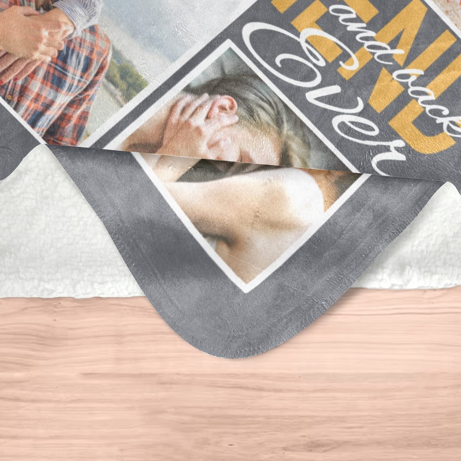 Custom Photo Blanket - Personalized Picture Blanket with Your Design for Mother, Father, Kids, Sister, Friends & Couples - 30x40 Inch Sherpa Fleece Throw - Perfect for Birthday Gifts, Anniversary Presents & Cozy Home Decor