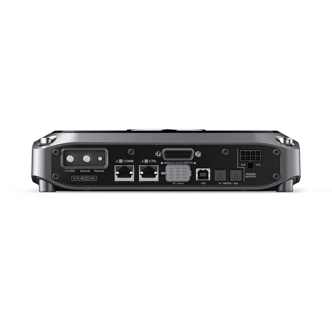 JL Audio JL VX400/4i VXi Series Class D 4-Channel Car Amplifier with Integrated DSP - 400W RMS Power for High-Performance Car Audio Systems - Perfect for Upgrading Your Vehicle's Sound System