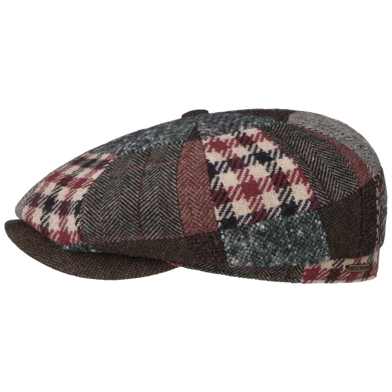 Stetson Hatteras Patchwork Mix Newsboy Cap - Vintage Style Cotton Flat Cap for Men | Perfect for Casual Wear, Outdoor Adventures & Fashion Statements