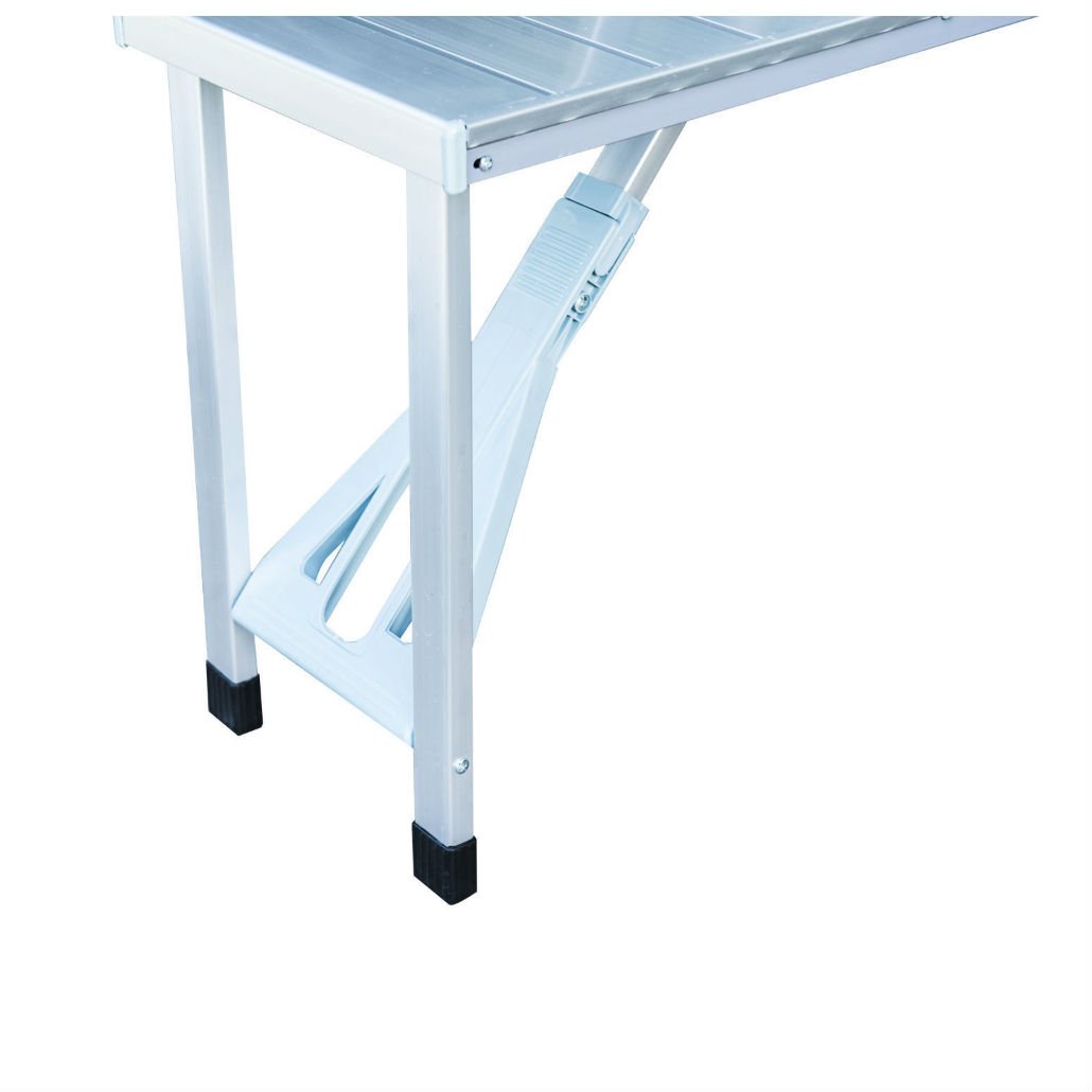 Portable Folding Aluminum Picnic Table with 4 Chairs - Lightweight Outdoor Dining Set for Camping, Backyard, Beach & Tailgating - Includes Carrying Case