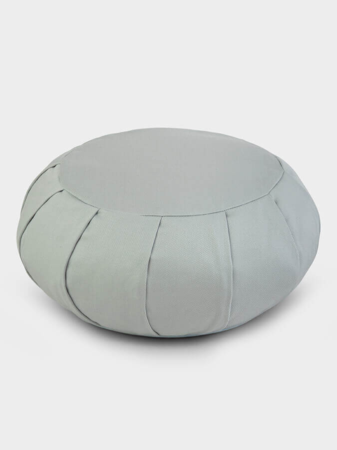 Organic Buckwheat Zafu Meditation Cushion - Round Yoga Pillow for Comfortable Seating, Posture Support & Zen Practice - Perfect for Home, Studio & Meditation Spaces