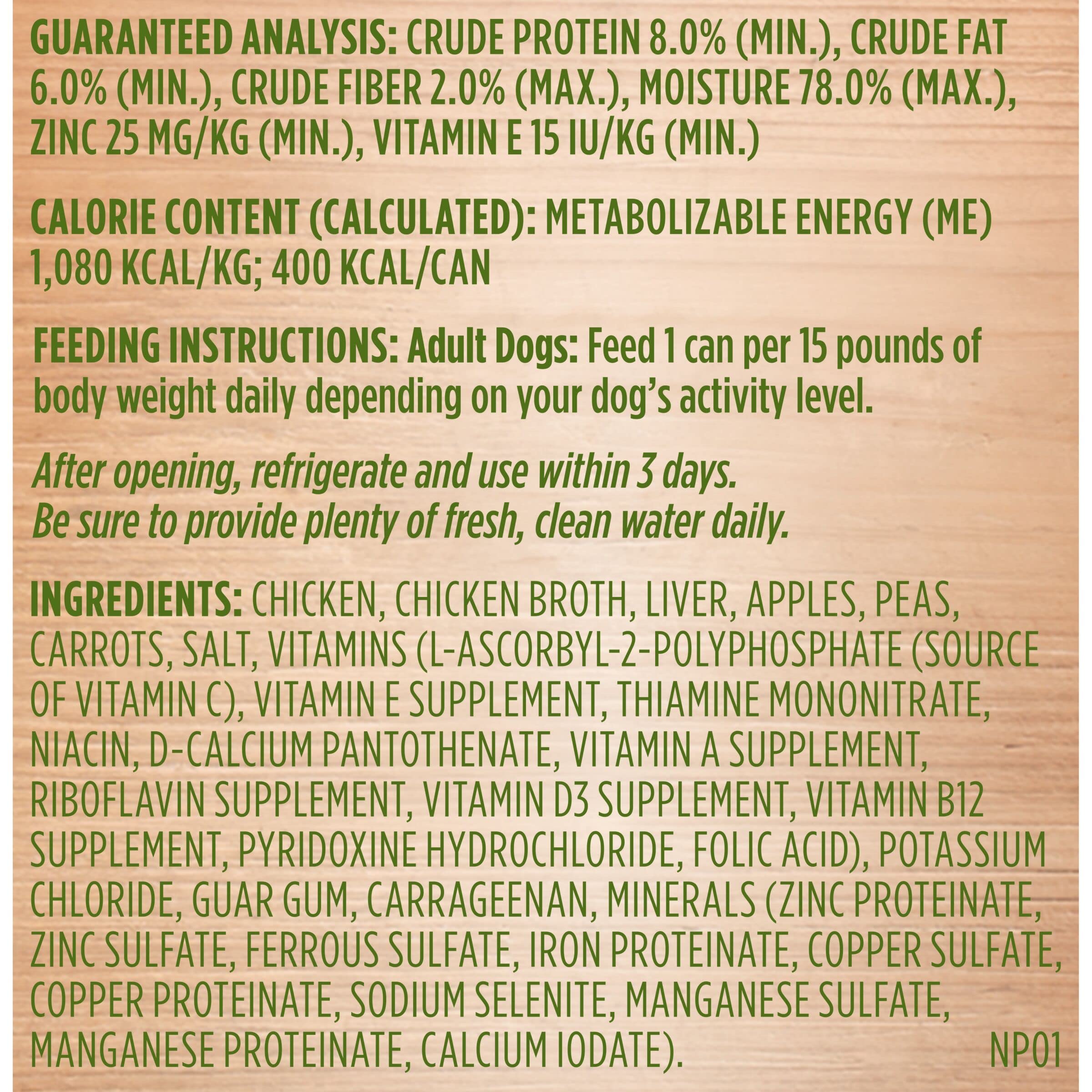 Rachael Ray Nutrish Zero Grain Wet Dog Food - Chicken Recipe, 13oz Can (Pack of 12) | Grain-Free, Natural Ingredients for Healthy Digestion | Perfect for Adult Dogs & Puppies at Mealtime or as a Tasty Topper