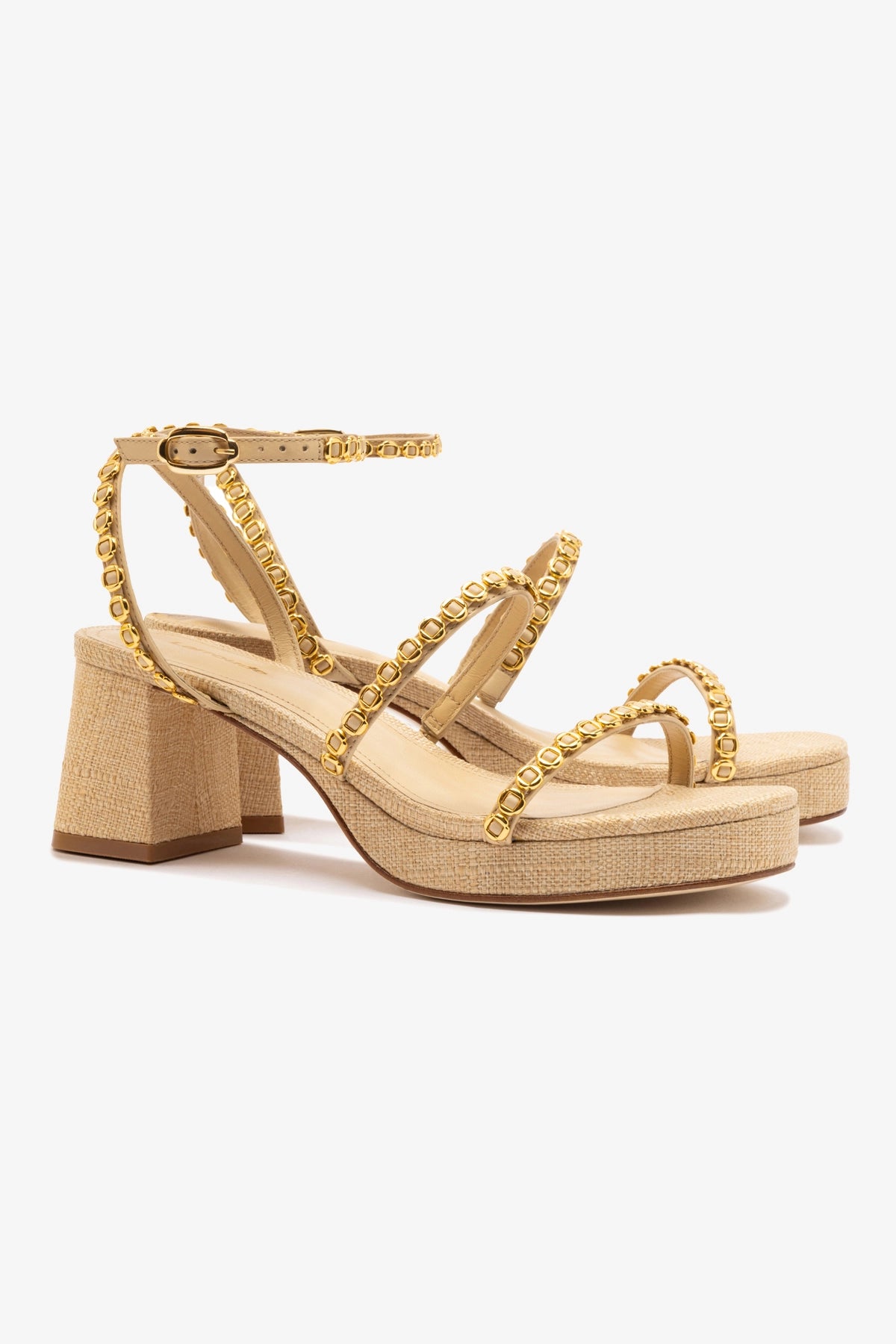 Gio Milanina Women's Beige Raffia Sandals - Comfortable Summer Beach Shoes for Outdoor Walking and Vacation