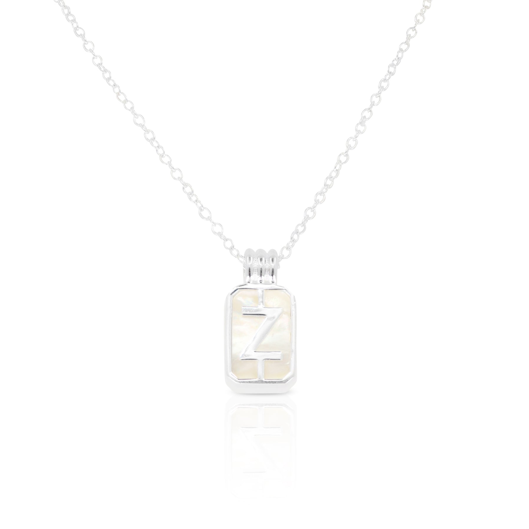 Initial A to Z Silver Necklace for Women - Personalized Alphabet Pendant Jewelry Gift for Her - Perfect for Birthdays, Anniversaries & Everyday Wear