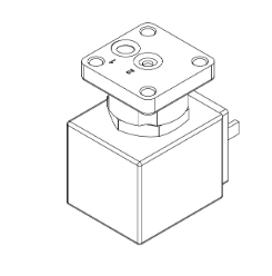 2-Way Solenoid Valve 120V Square Base - Ideal for HVAC, Water Dispensers, and Industrial Automation Systems