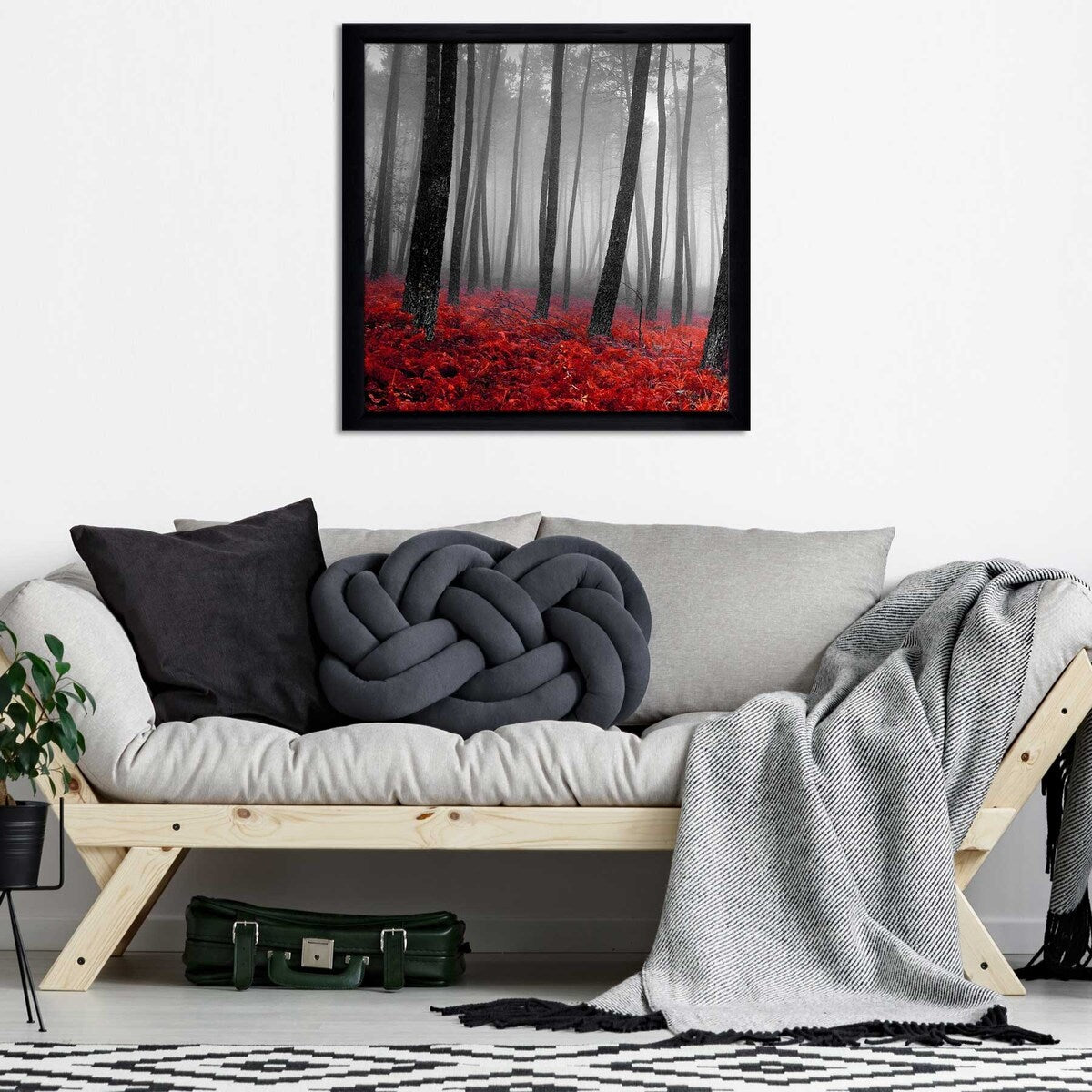 47 Autumn Woods Landscape Print on Acrylic - Premium Wall Art Decor for Living Room, Bedroom & Office | PhotoINC Studio